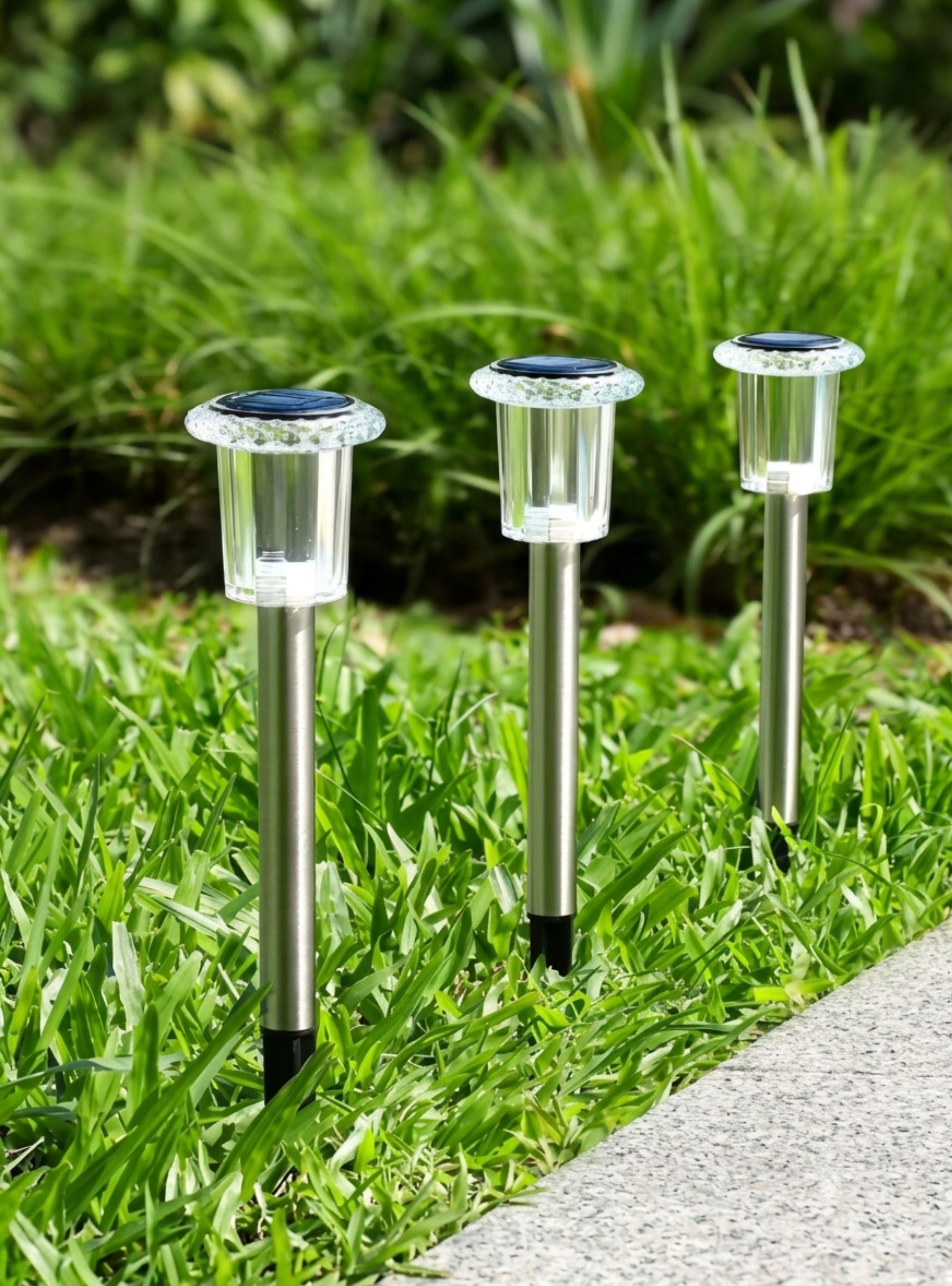 Pack 5 Luces Solares Jardín Estacas Led Exterior Impermeable-3