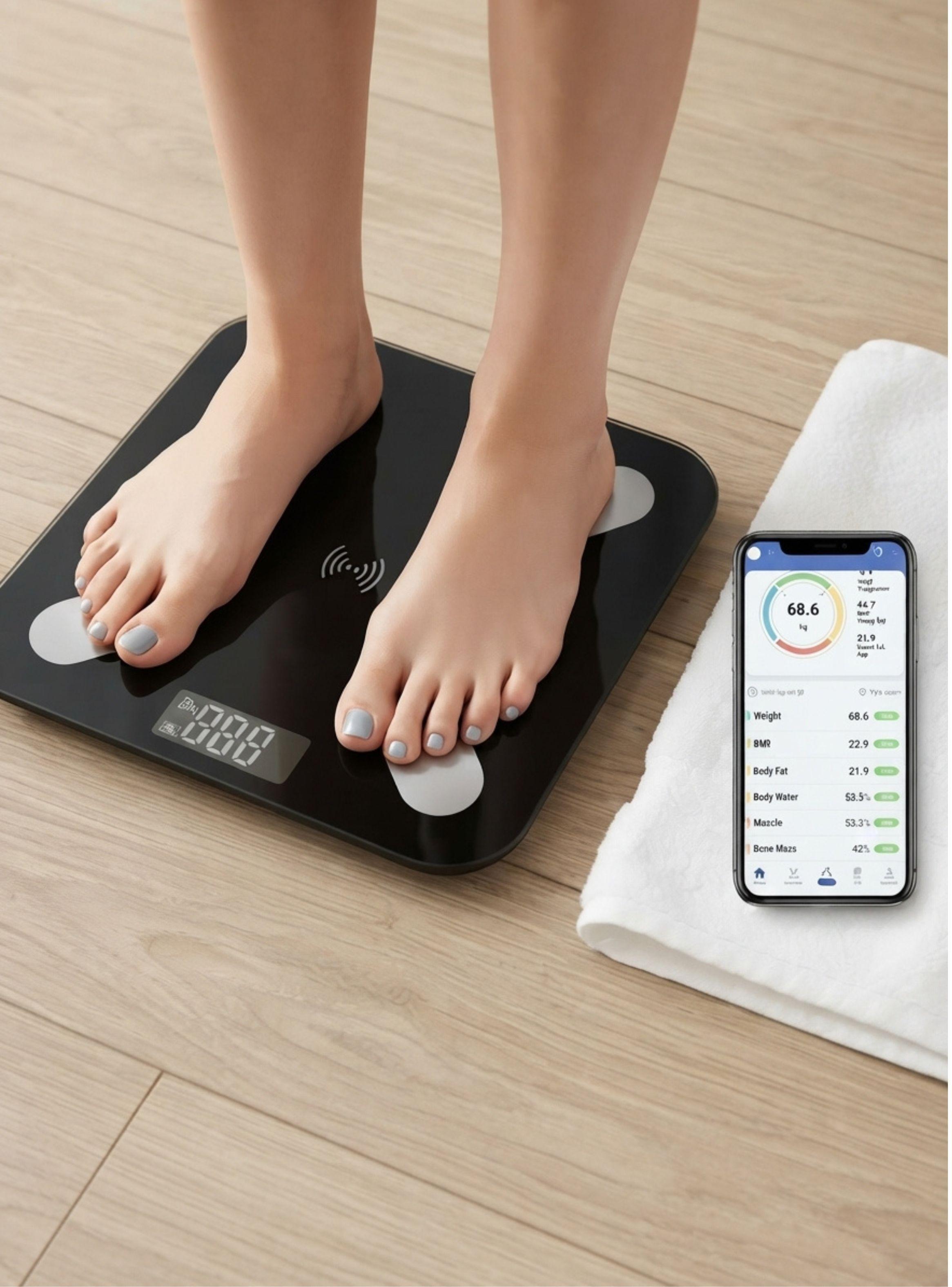  Pesa Digital Inteligente Bluetooth Control Corporal 180 Kg-2