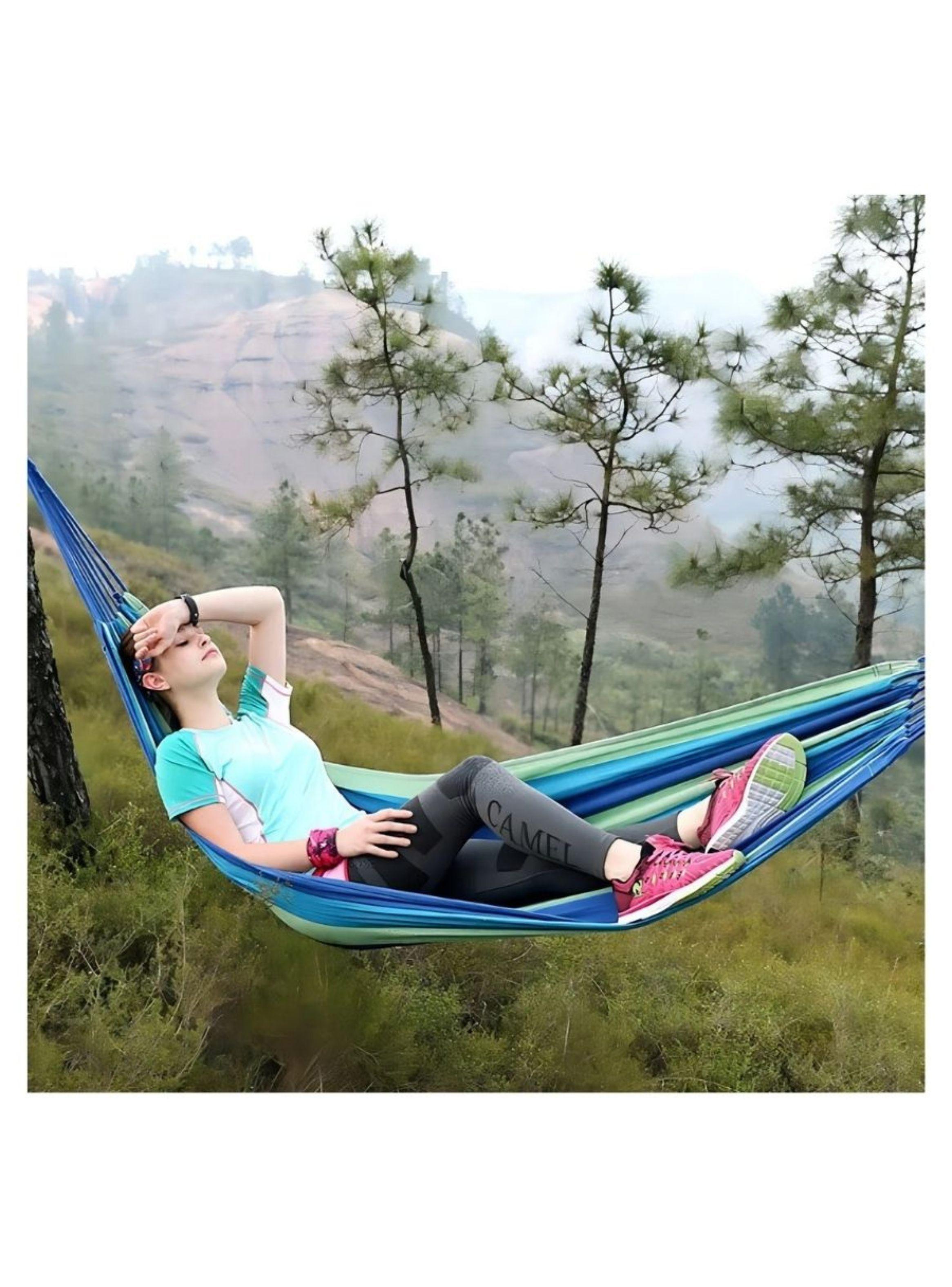 Hamaca De Algodon Jardin Camping Hogar Portatil 150X200cm-4