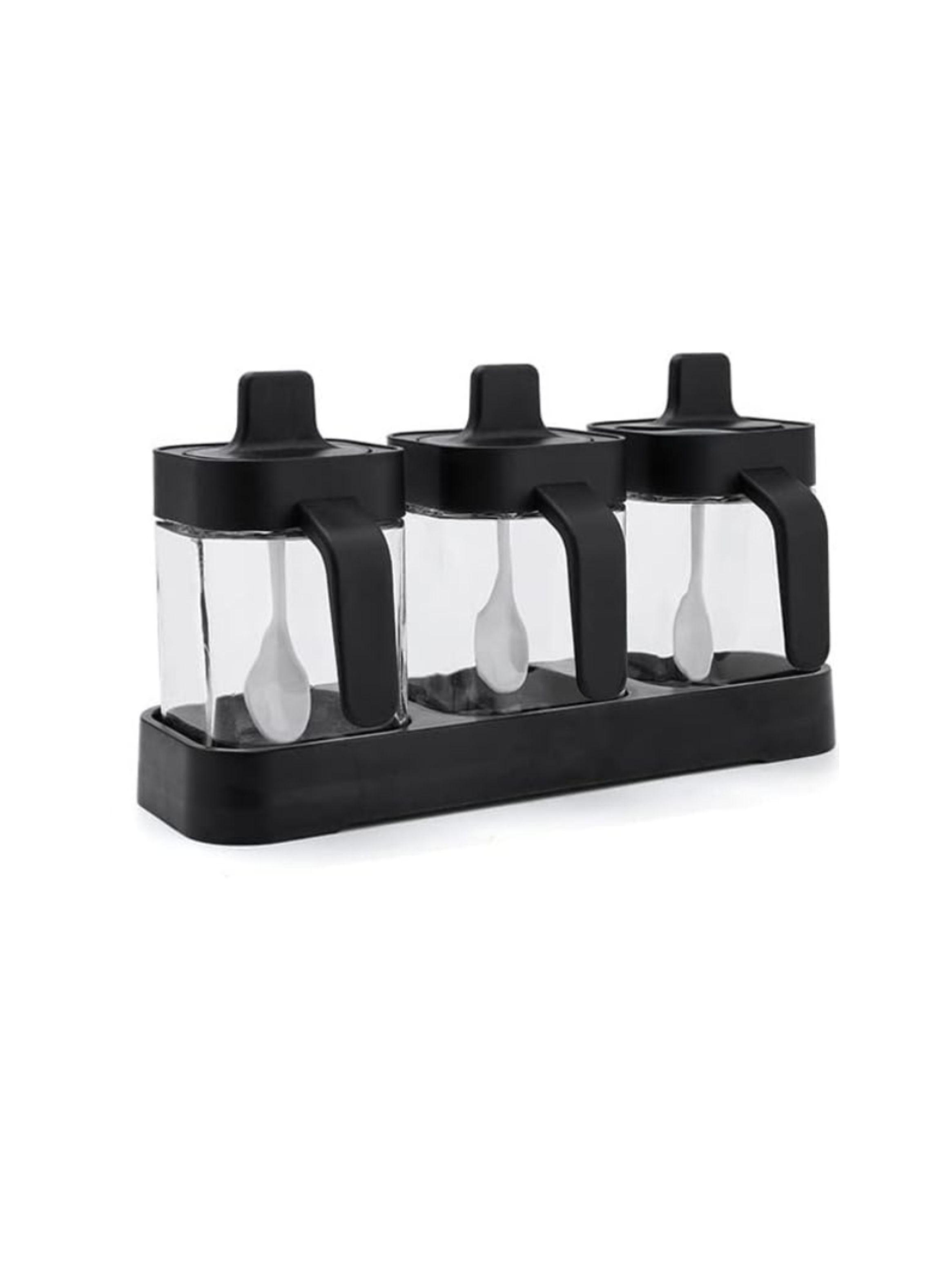 Set 3 Especieros Condimenteros De Vidrio para cocina spice jar-0