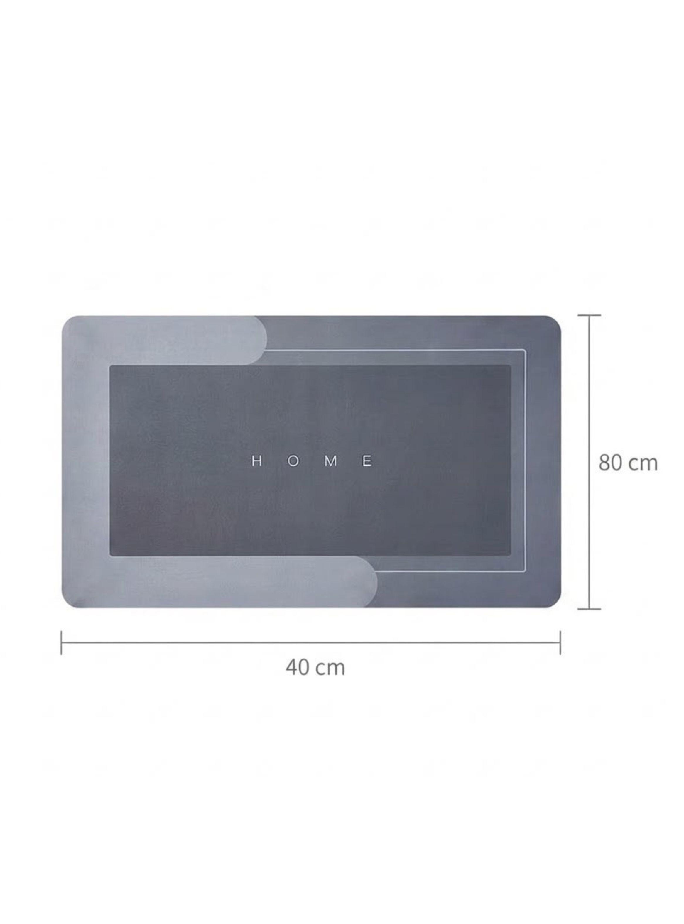 Set 2 Tapetes Cocina Antideslizante Absorbente Antifatiga Gris-2