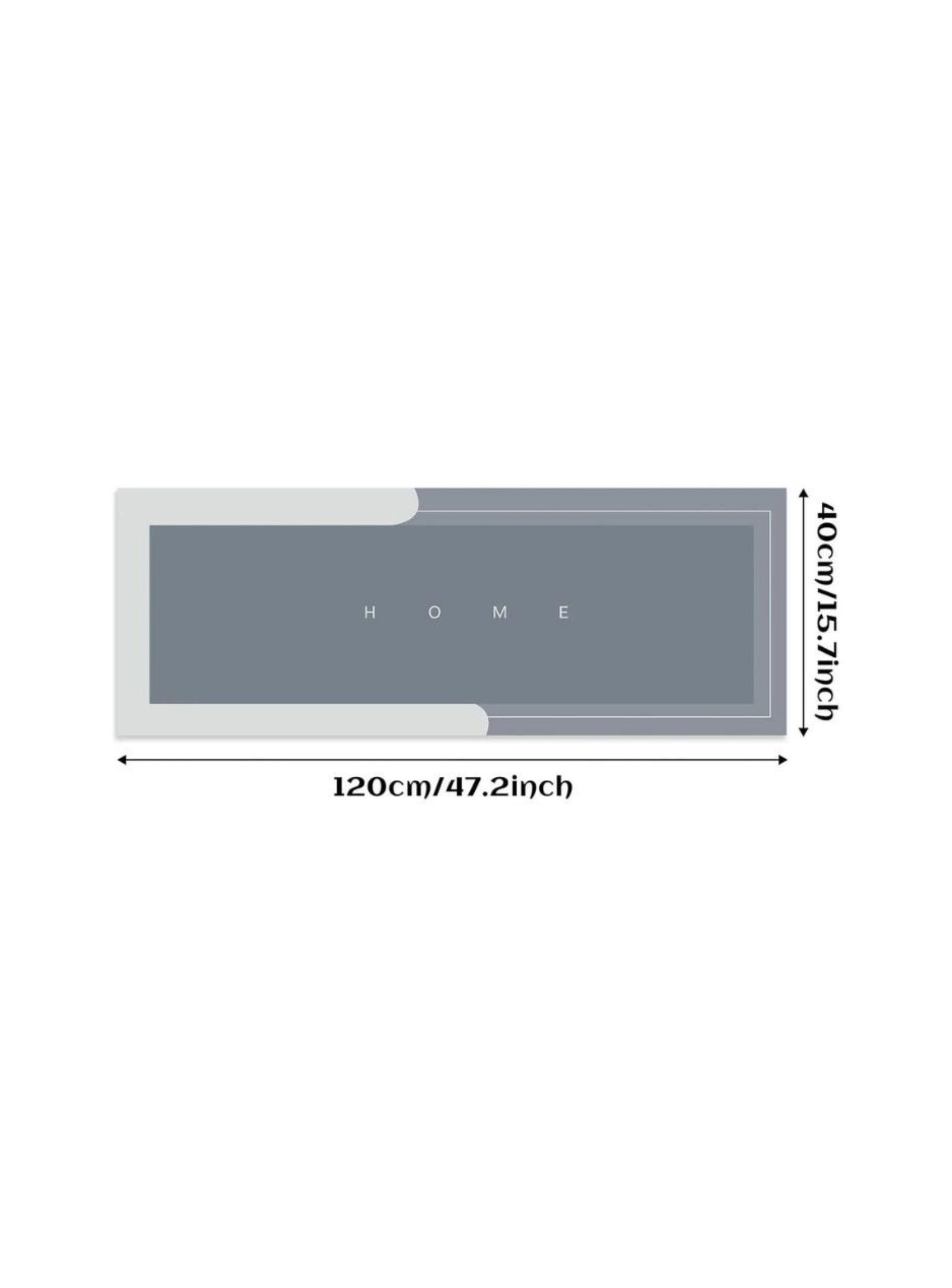 Set 2 Tapetes Cocina Antideslizante Absorbente Antifatiga Gris-3