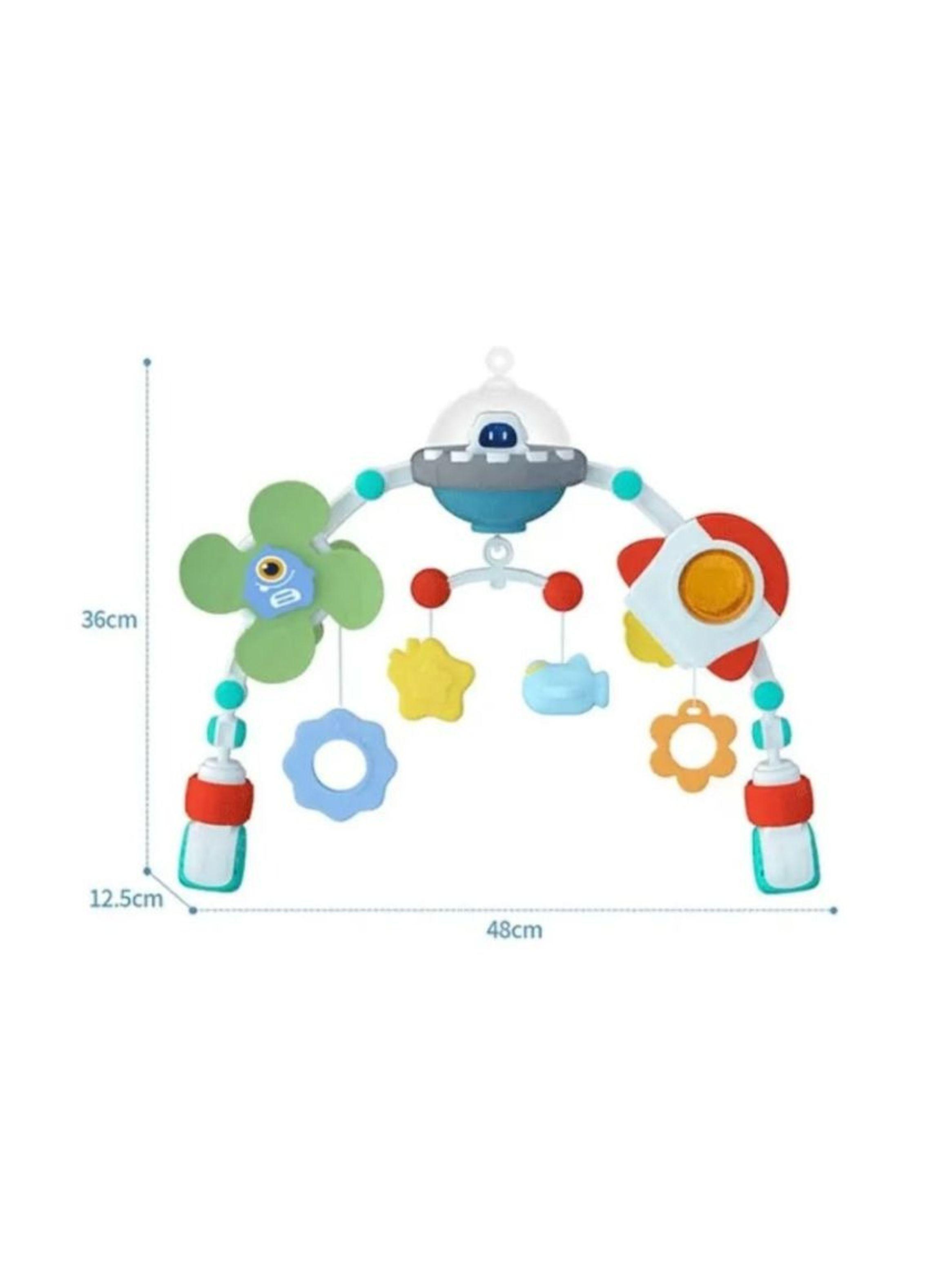 Arco Movil Estimulacion Bebe Coche Cuna Tematica Espacial Nave-2