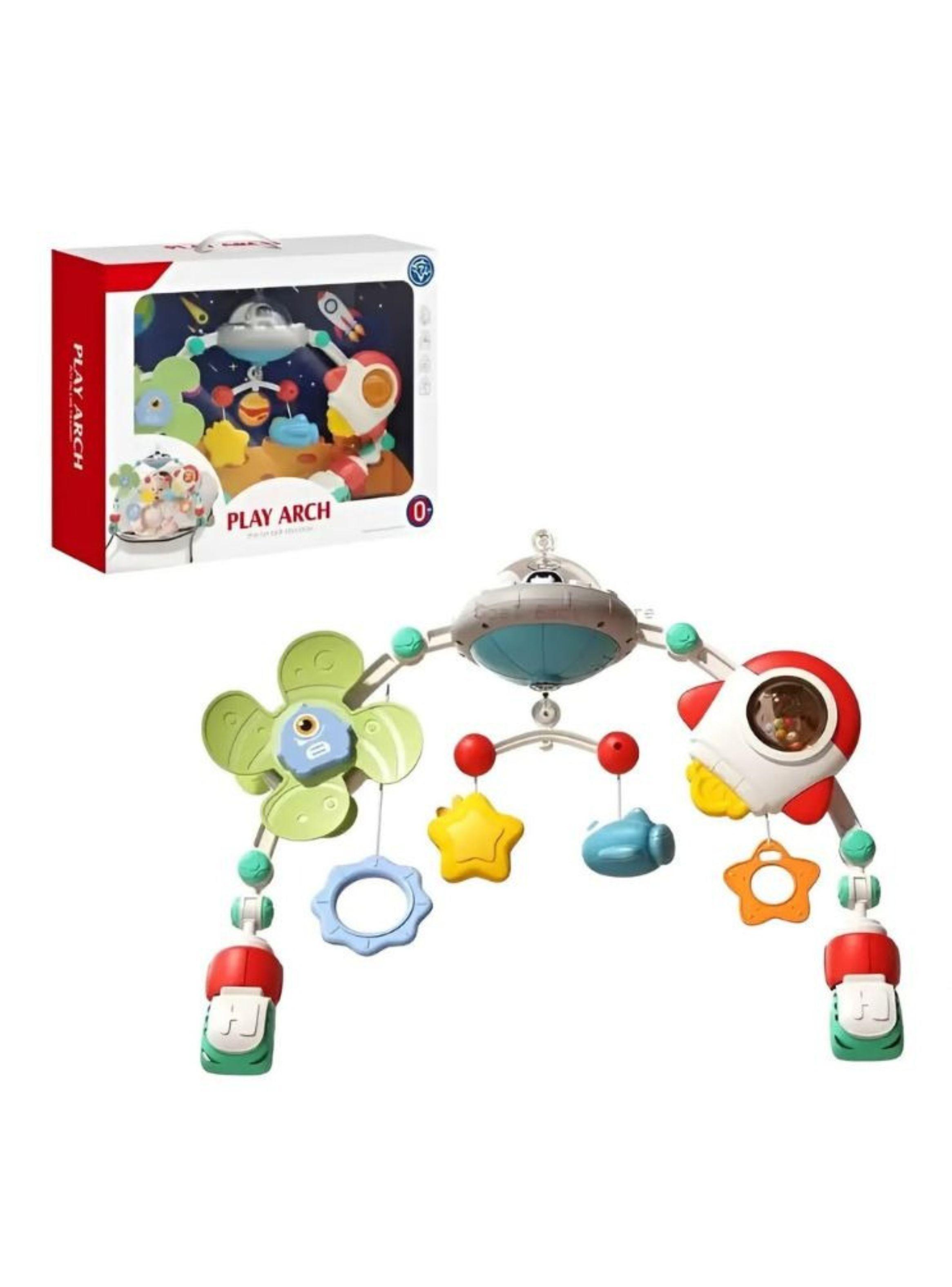 Arco Movil Estimulacion Bebe Coche Cuna Tematica Espacial Nave-3
