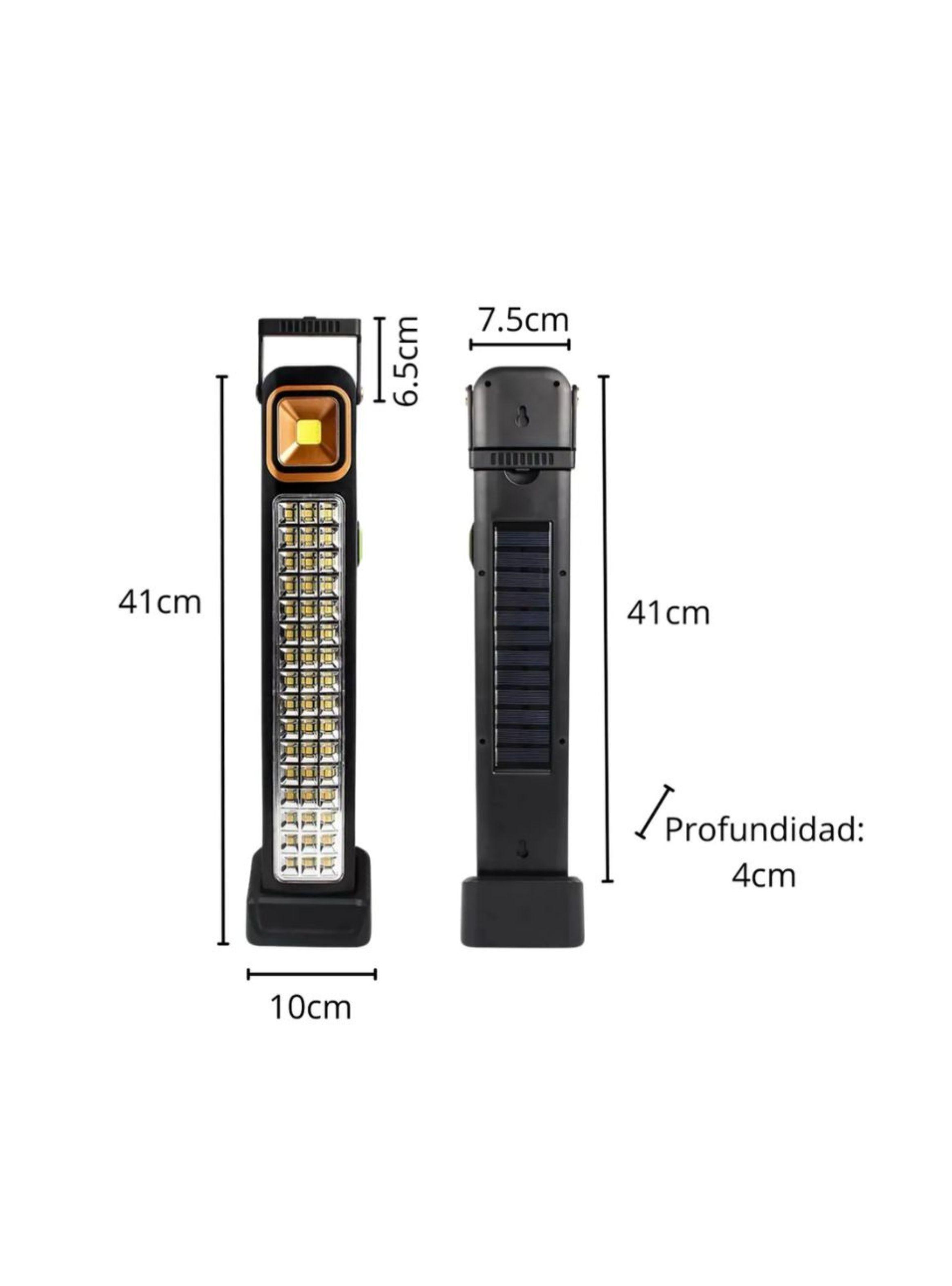 Lampara Solar Foco Luz Emergencia Recargable 39 Led Multiuso-2