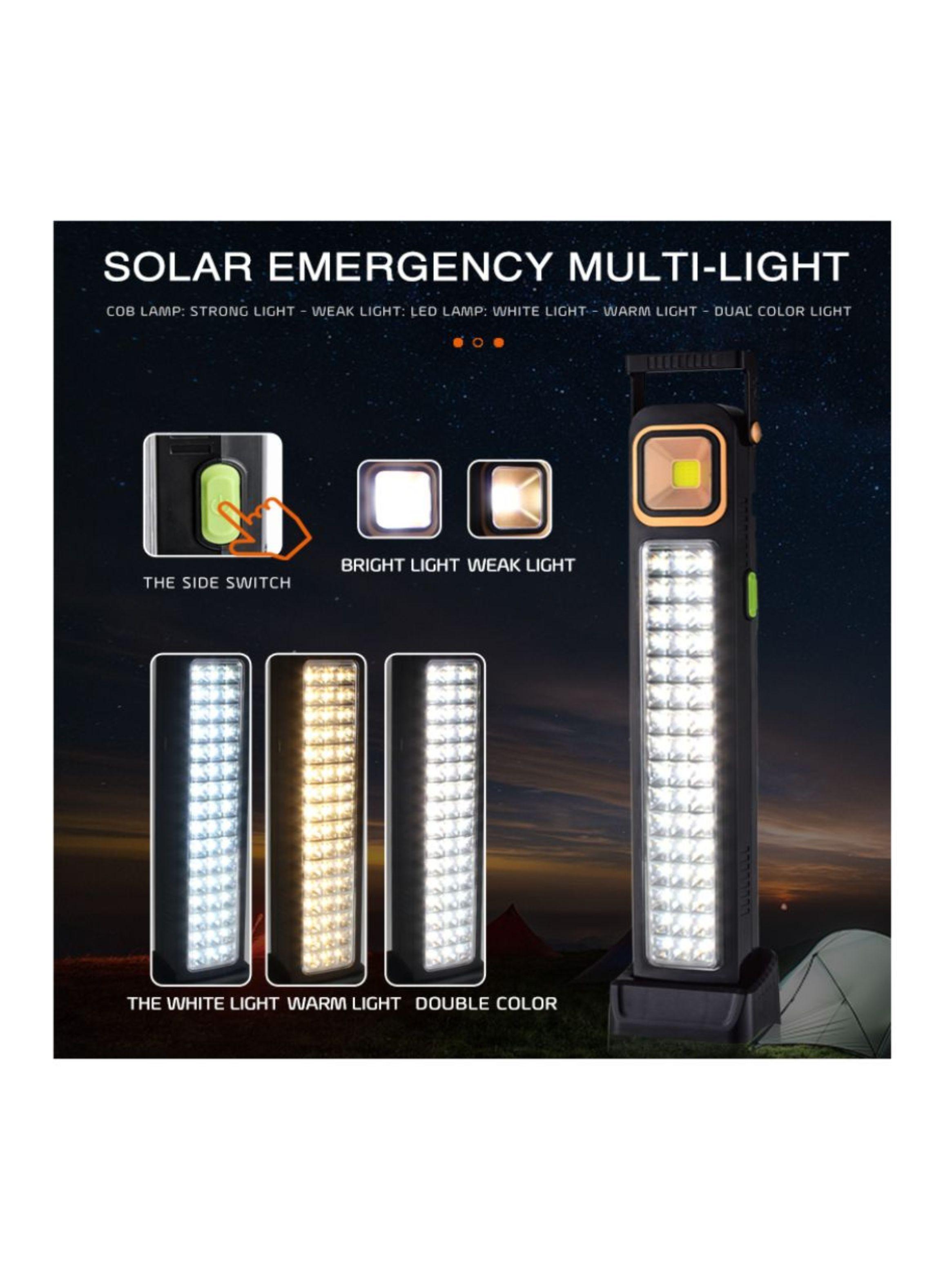 Lampara Solar Foco Luz Emergencia Recargable 39 Led Multiuso-7