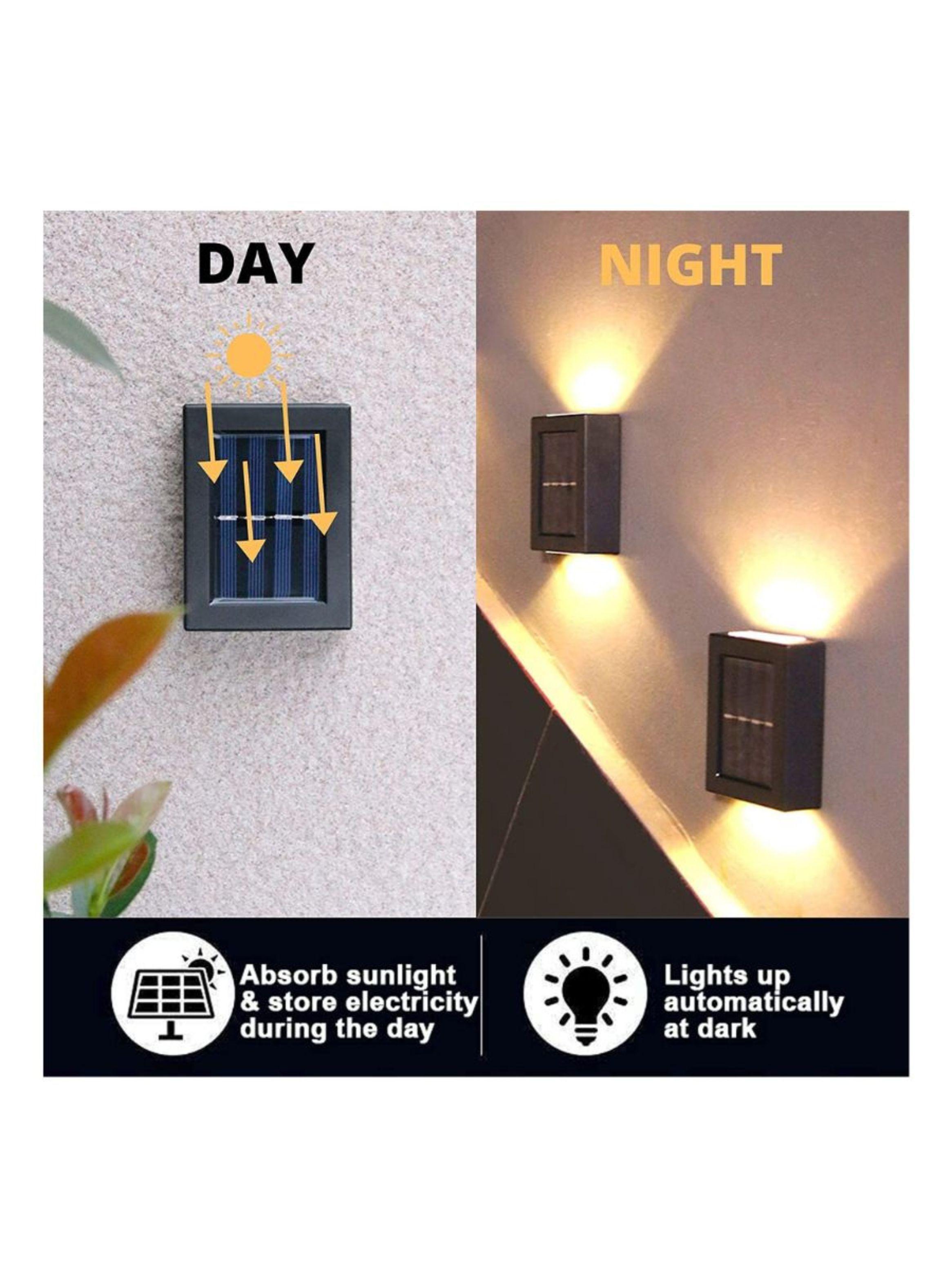 Pack 2 Luces Solares Foco Doble Para Exteriores-3