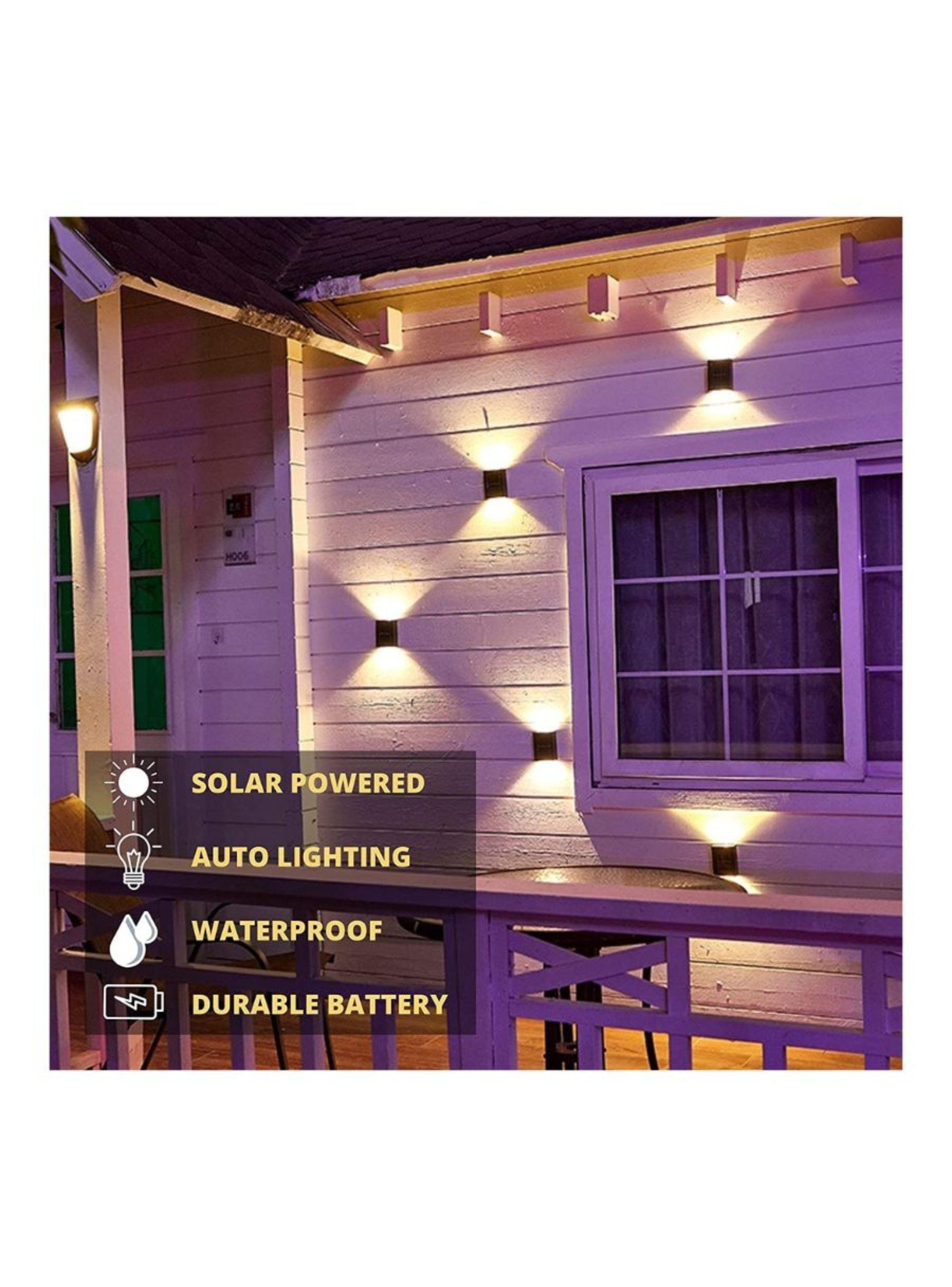 Pack 2 Luces Solares Foco Doble Para Exteriores-4