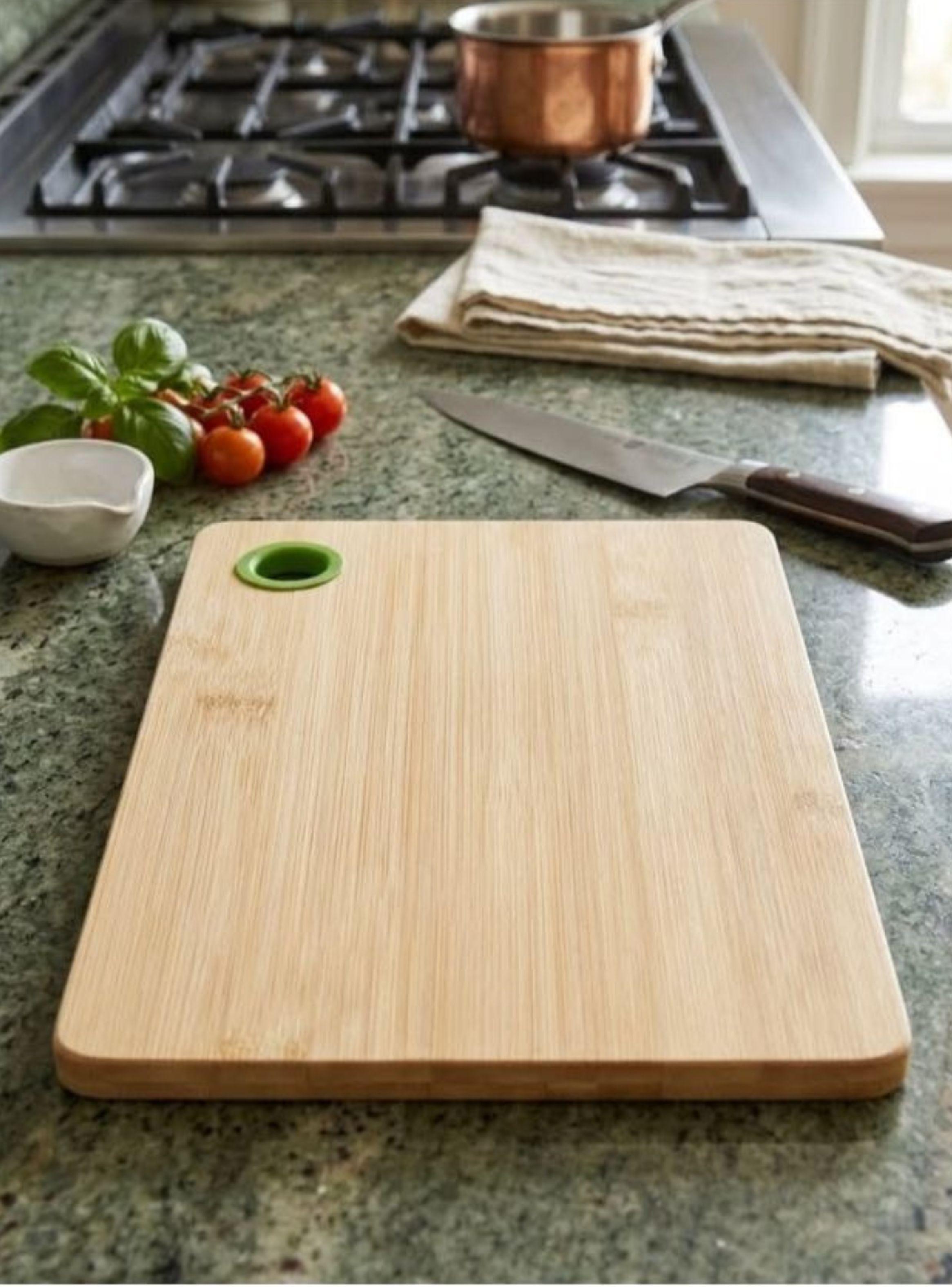  Tabla Picar Bambú Genichi Antideslizante Cocina 34x24 cm-4