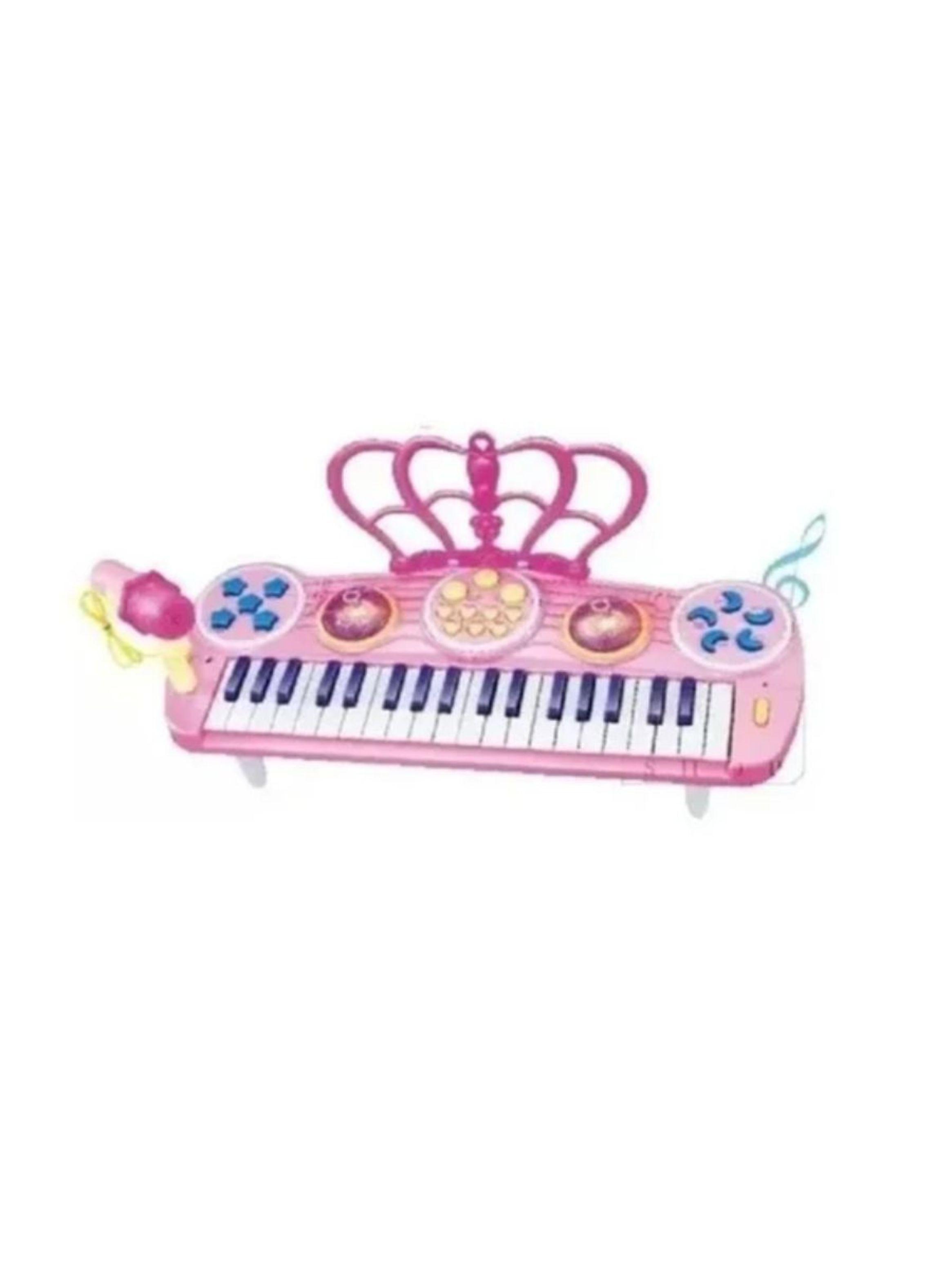 Teclado Piano Para Niños Little Musician Rosa-1