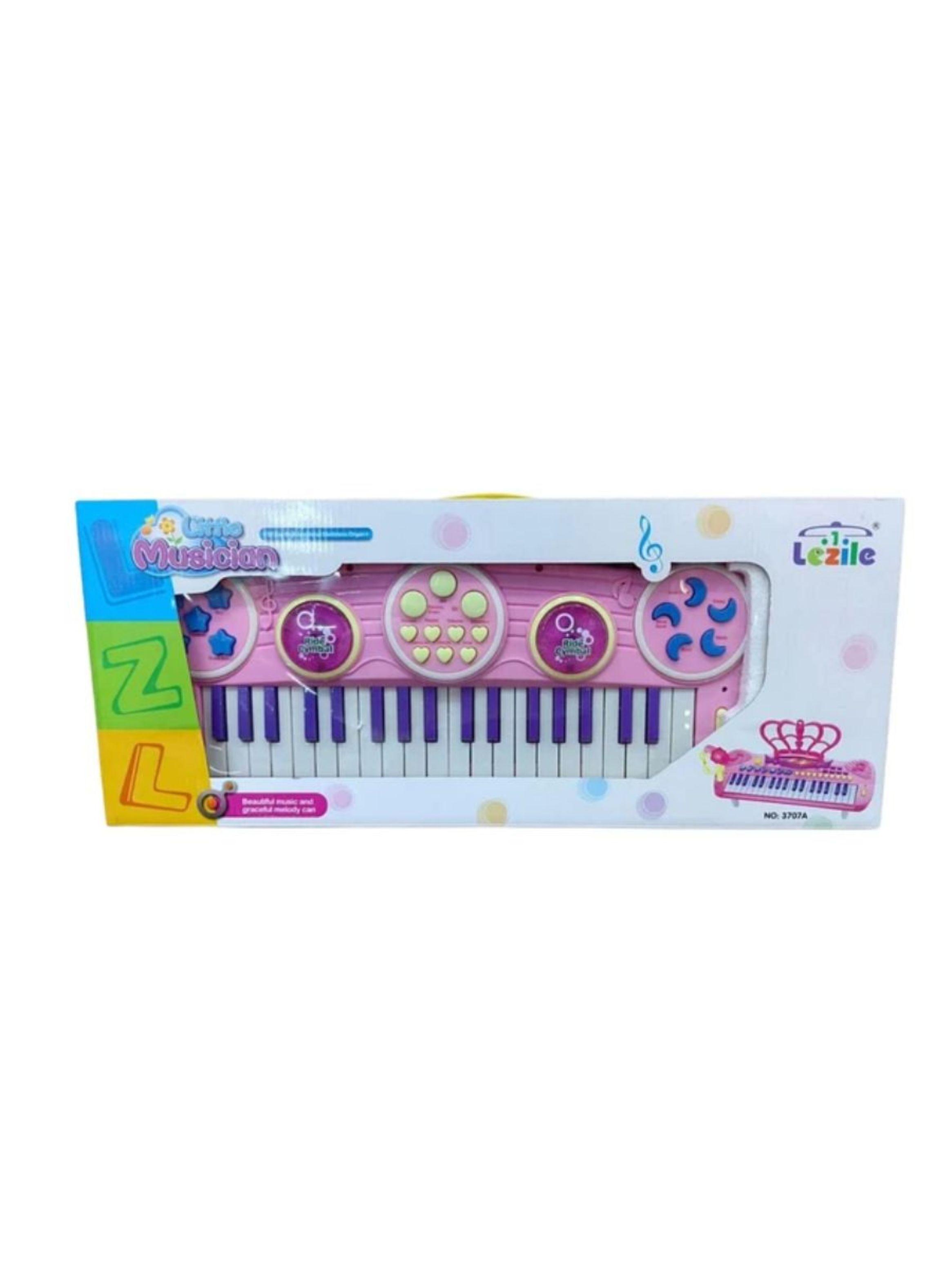 Teclado Piano Para Niños Little Musician Rosa-2