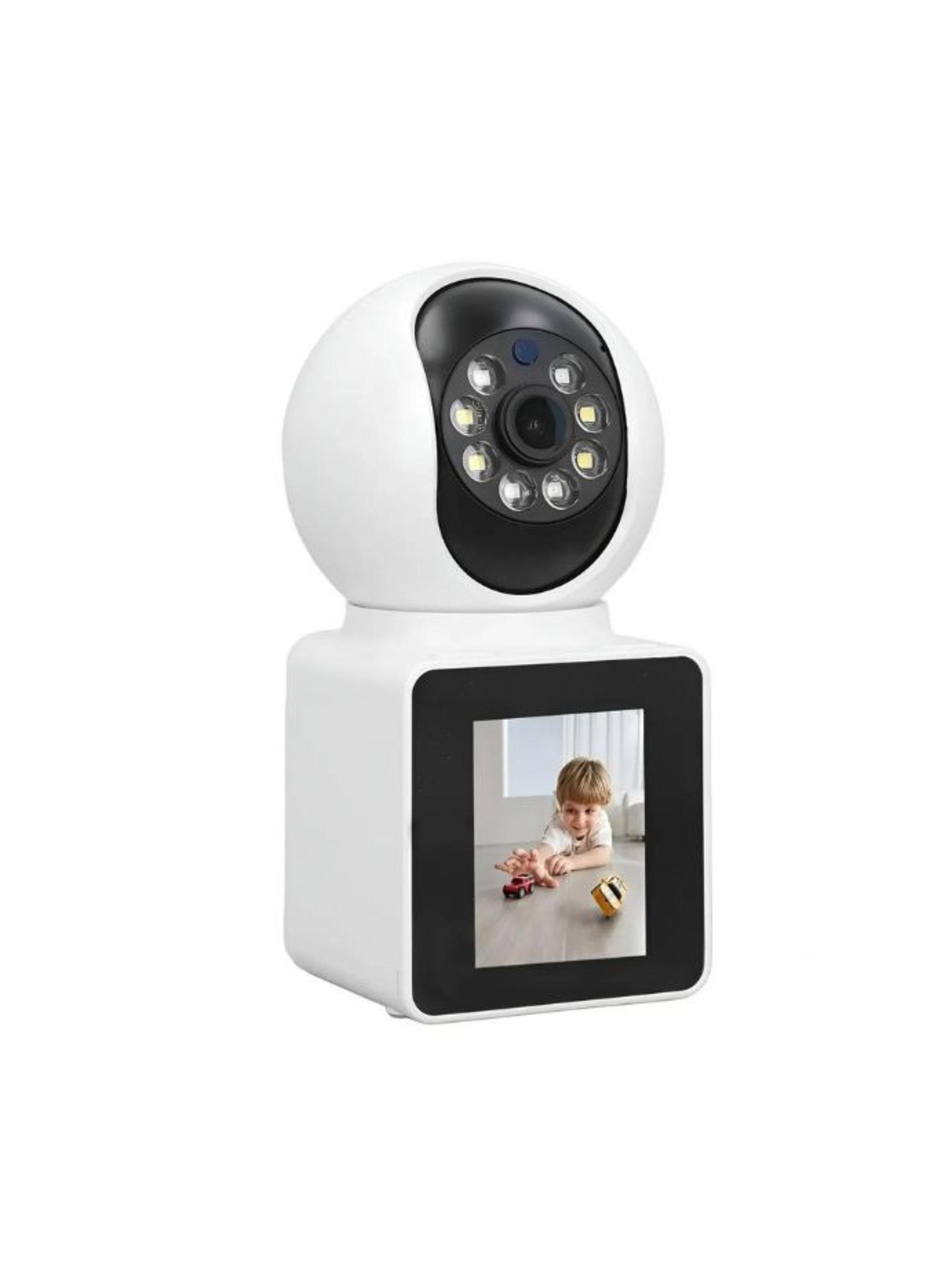  Camara Vigilancia Wifi Con Pantalla-0