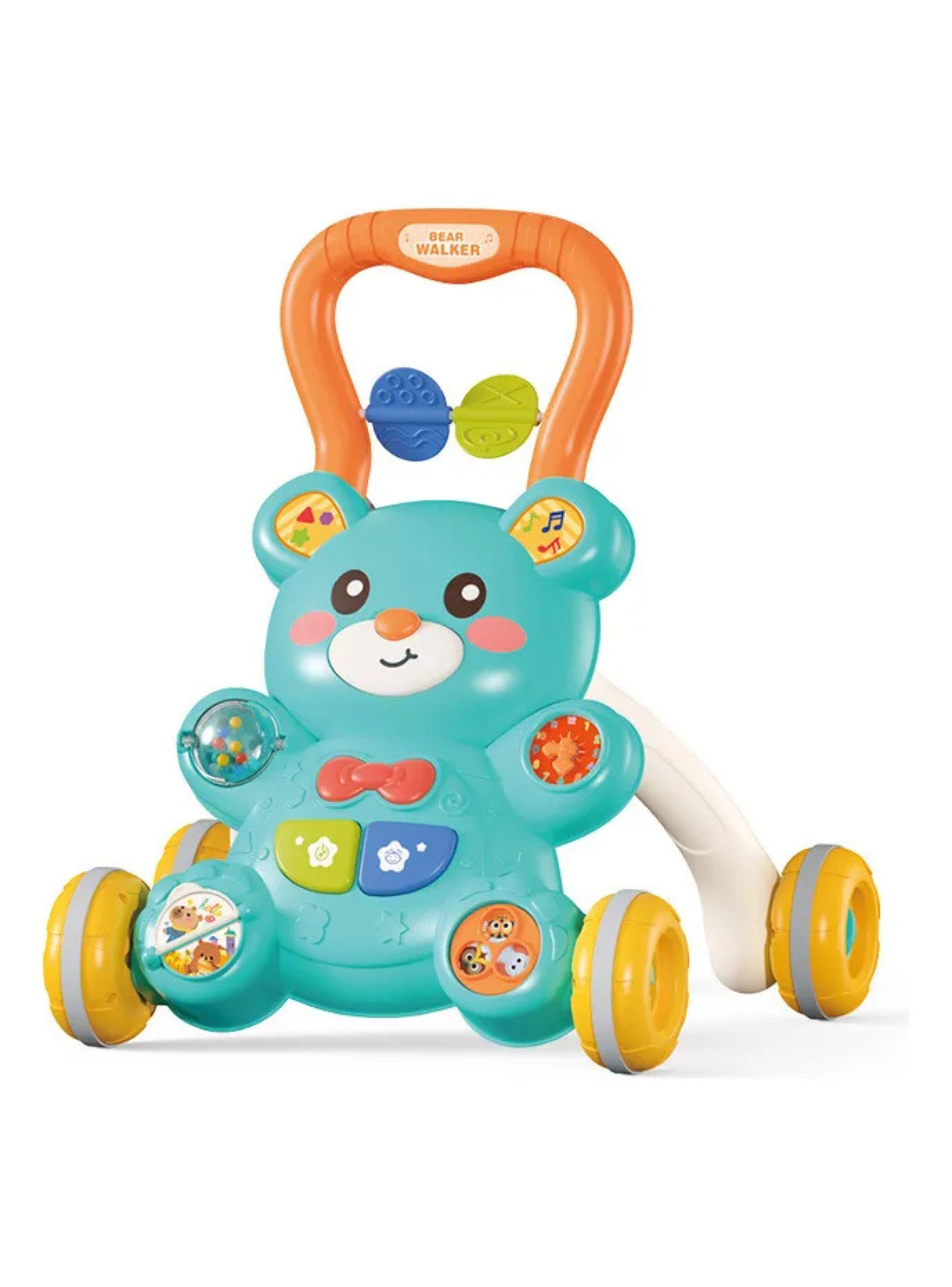 Andador y Mesa Didáctica 2 en 1 Interactivo Musical para Bebés Diseño Osito-0