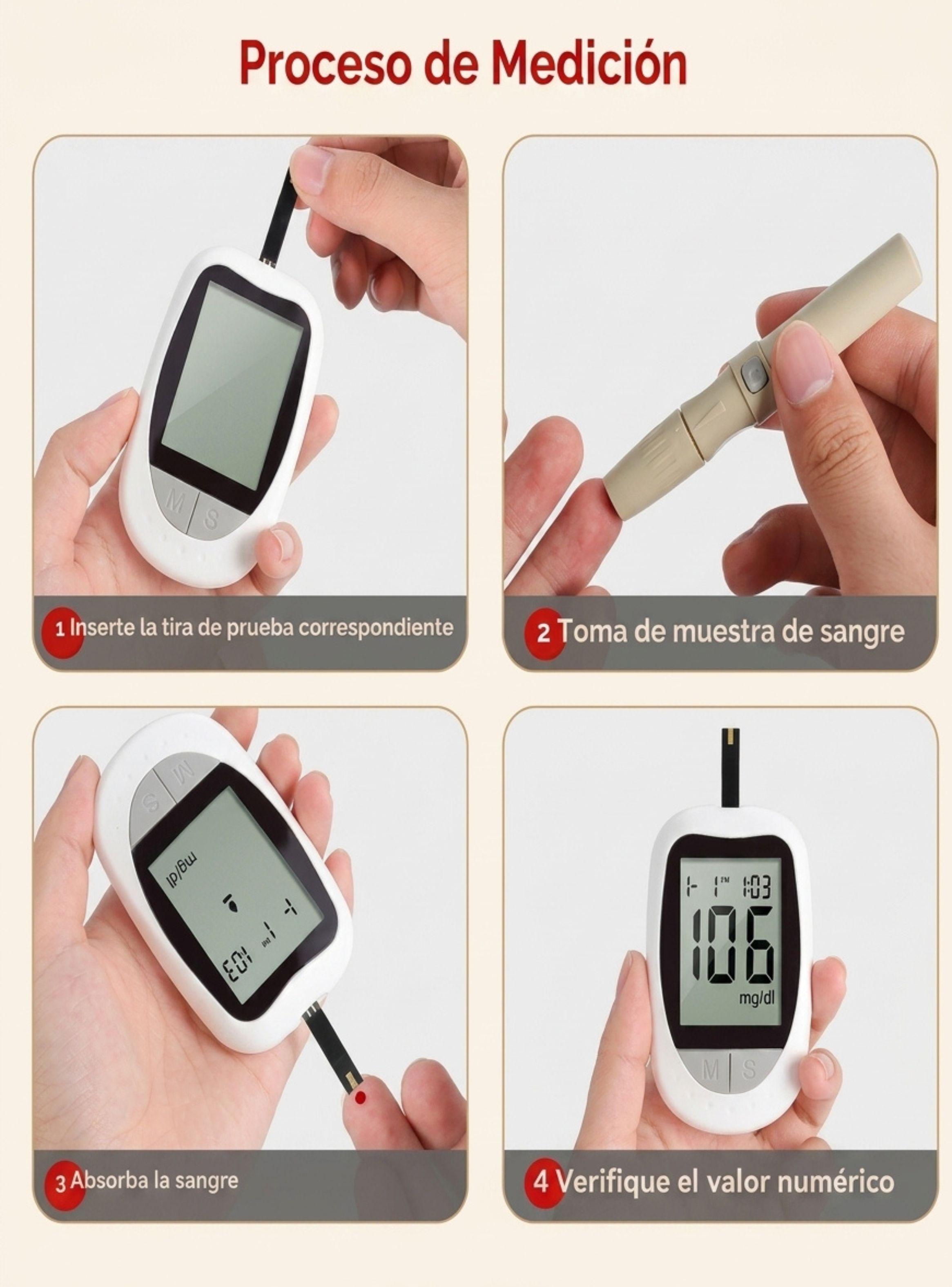 Kit Glucómetro Digital 3 en 1 Control Diabetes-3