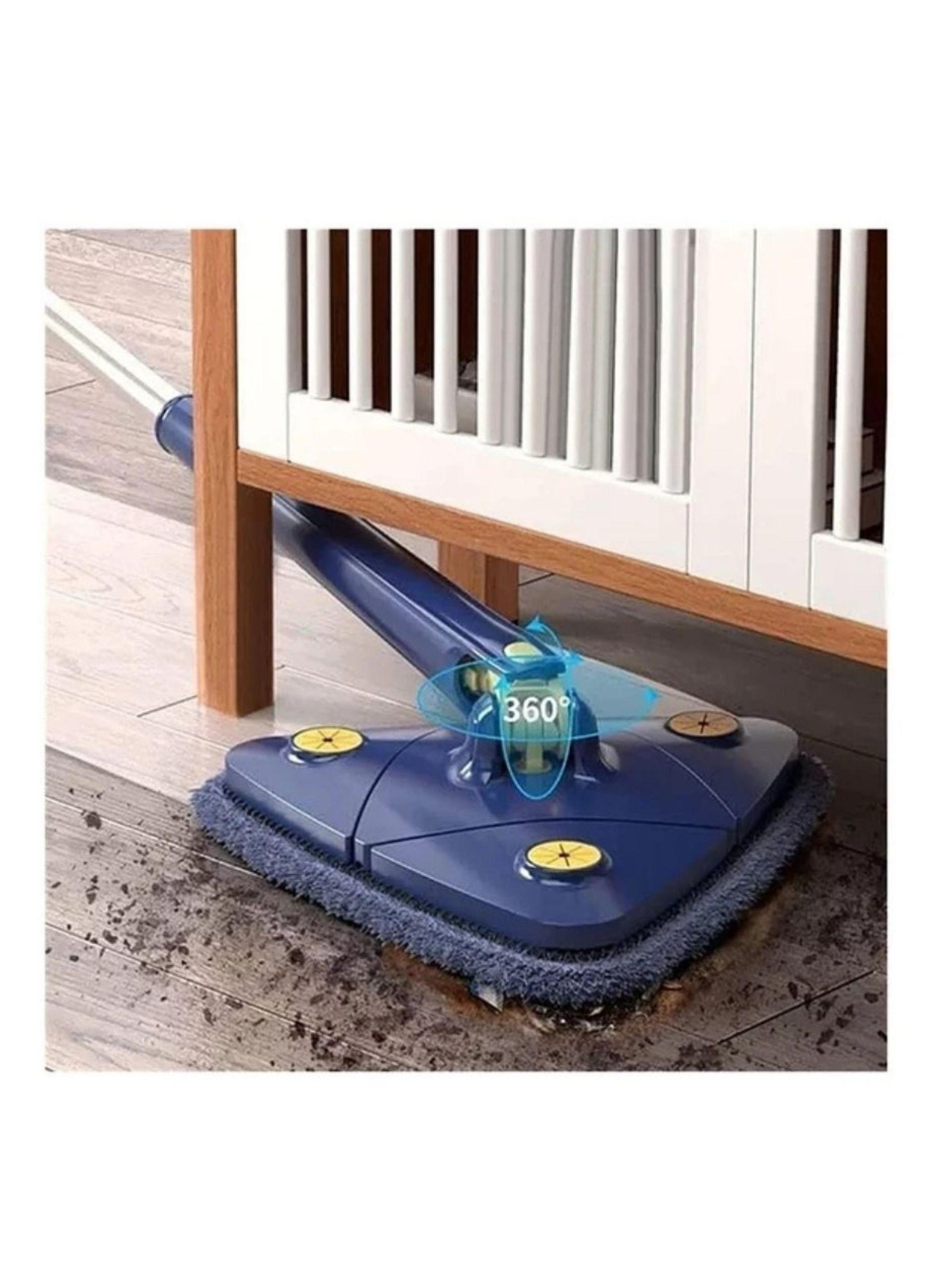 Trapeador De Limpieza Triangular Ajustable Giratorio 360°-3