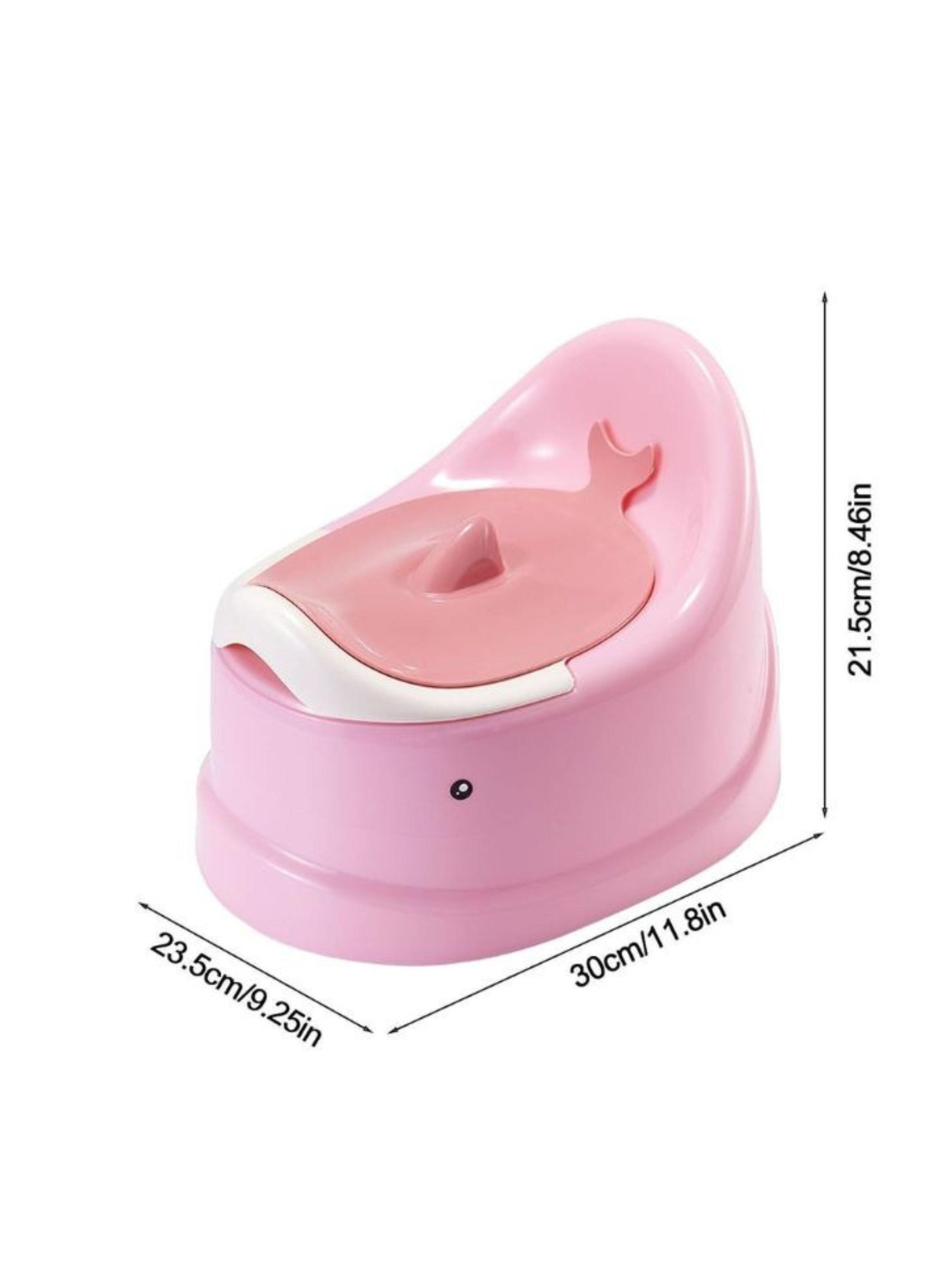  Pelela Bacinica Infantil Diseño Ballena Baño Bebé Rosa-3
