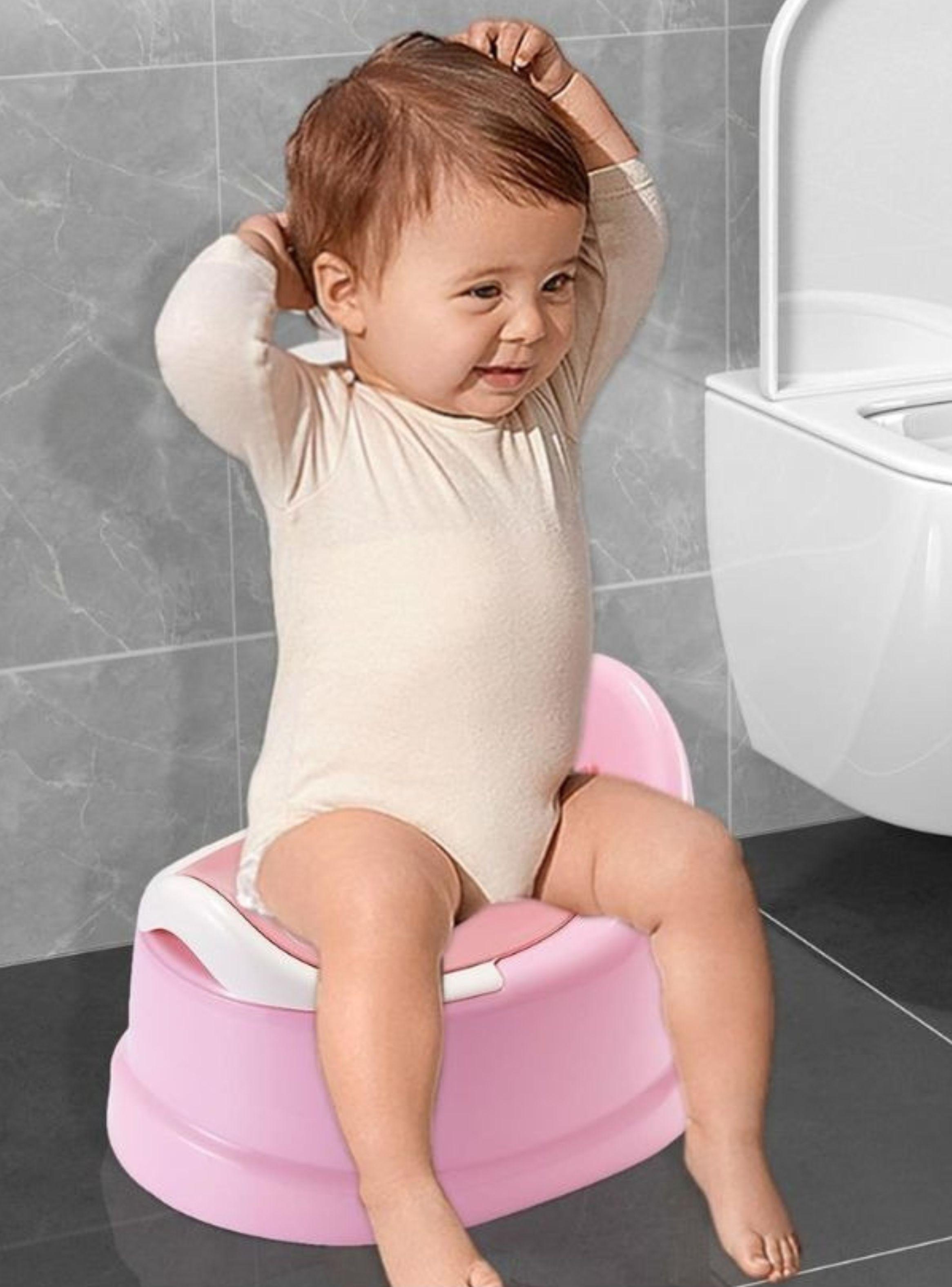  Pelela Bacinica Infantil Diseño Ballena Baño Bebé Rosa-4