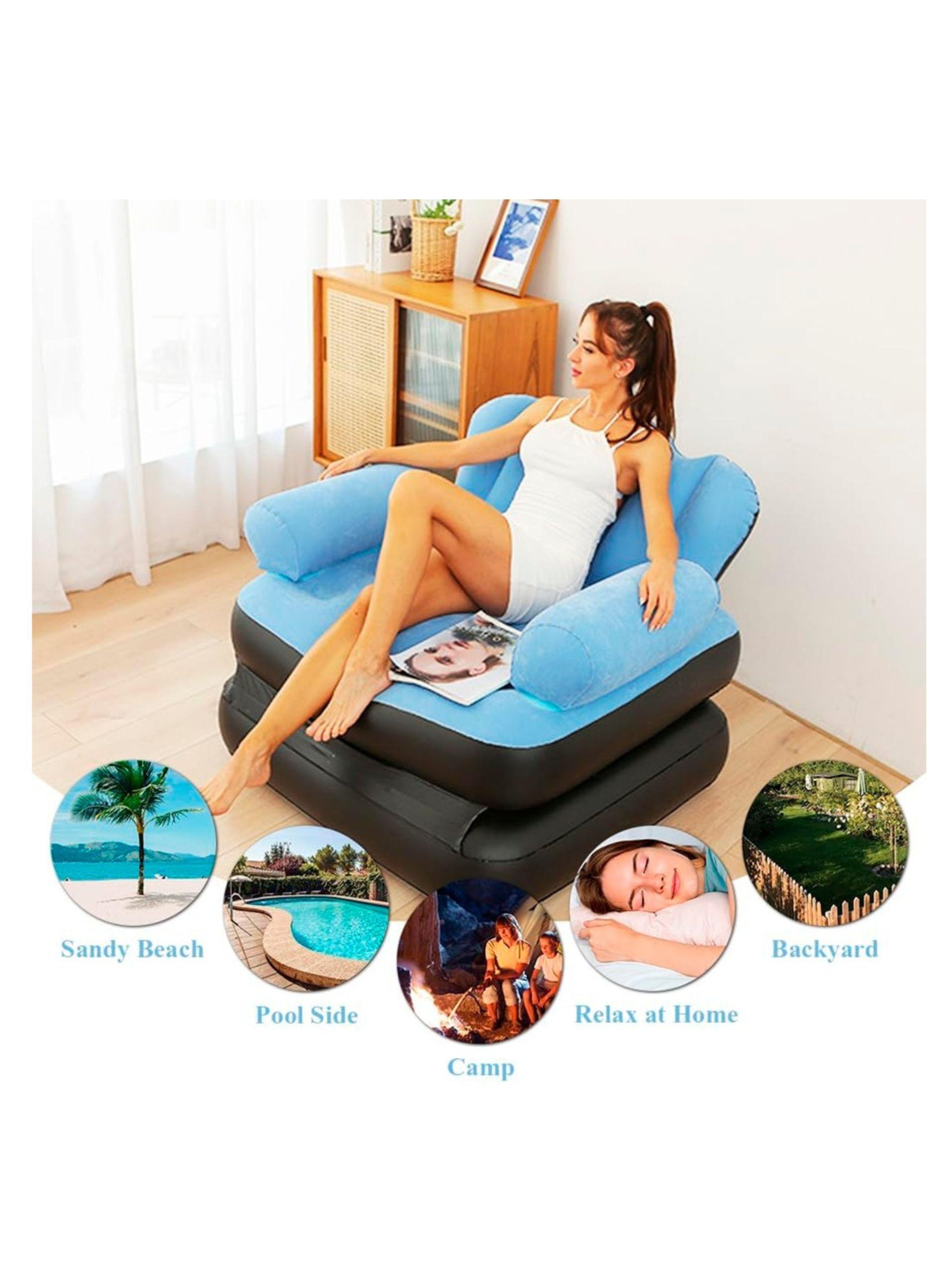 Sofá Cama Inflable De Doble Capa-5