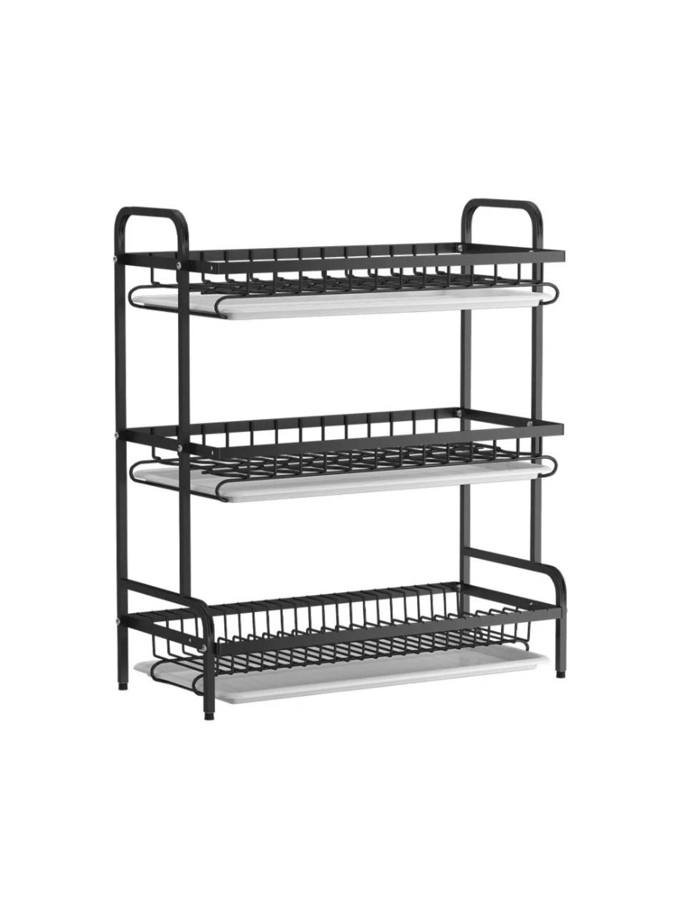 Secador Escurridor De Platos 3 Niveles Acero Inoxidable-3