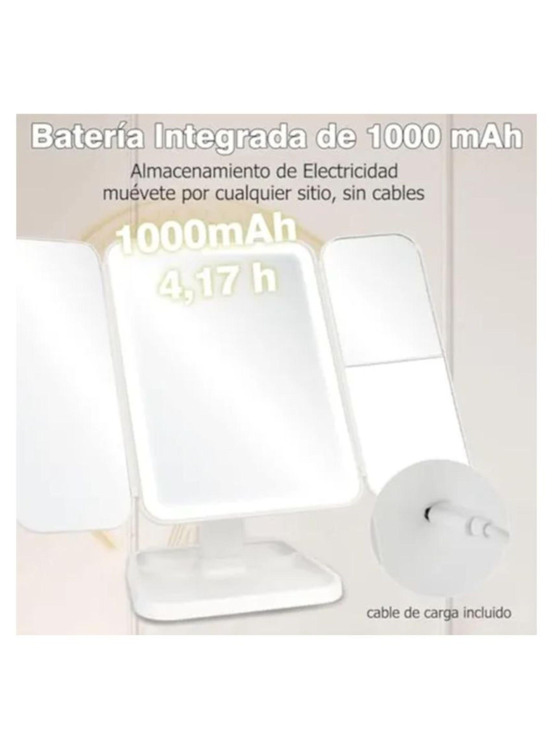 Espejo Con Luz Recargable Para Maquillaje-2
