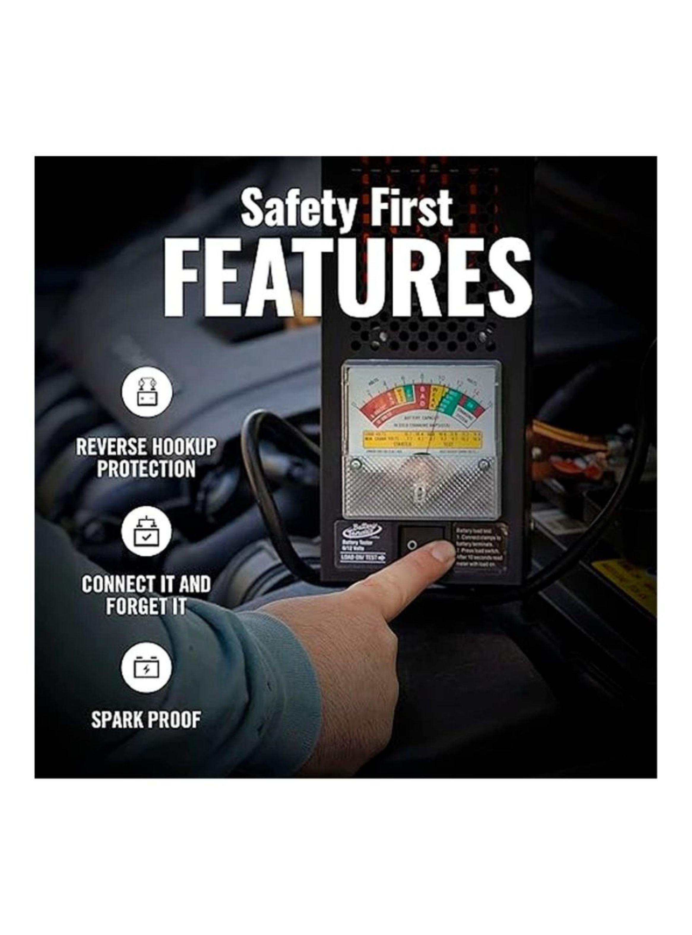 Tester Para Batería 6v Y 12v Probador De Carga Analógico-3