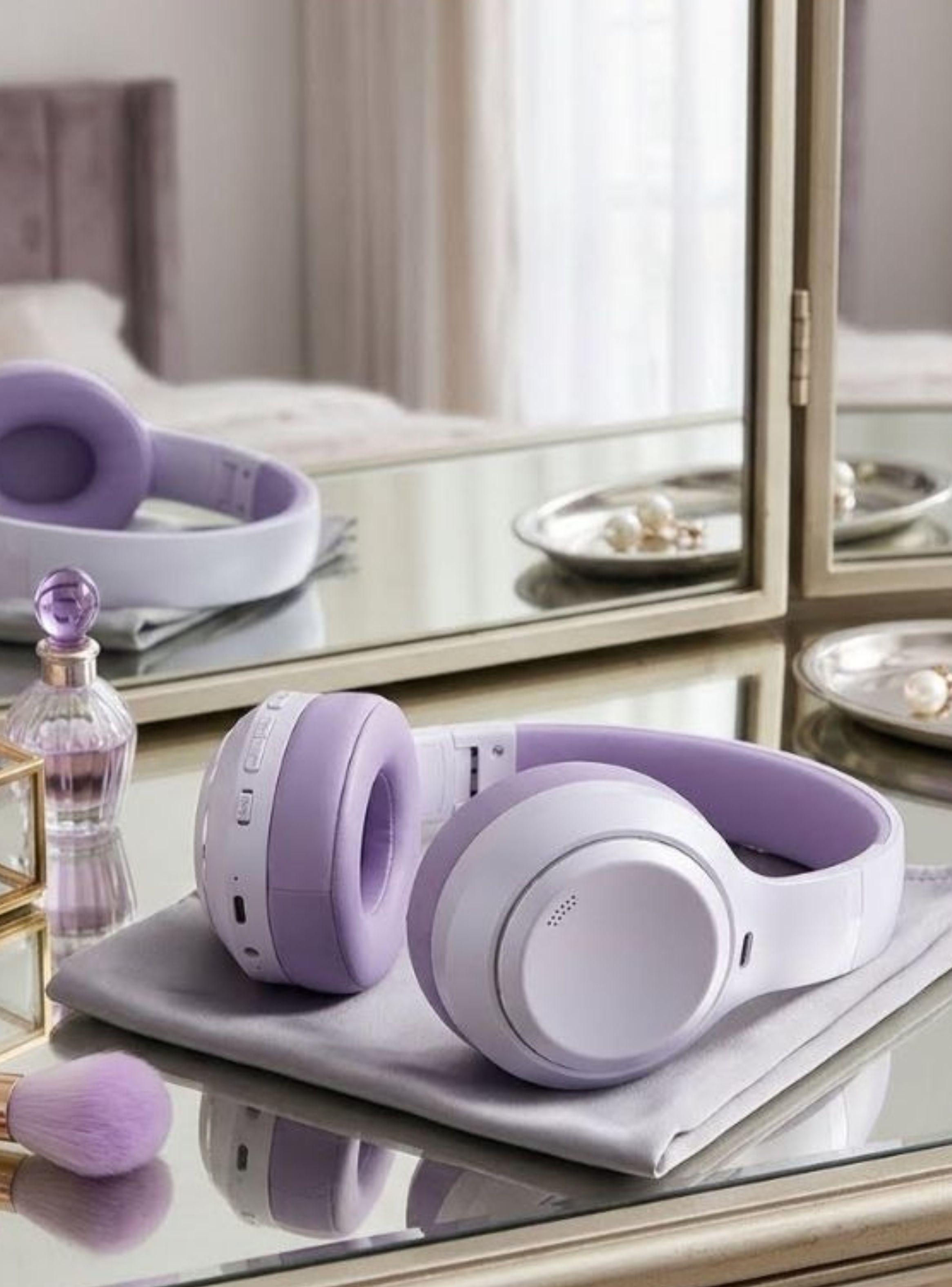 Audífonos Bluetooth EZRA BW95 ANC Over-Ear 38H Lila Inalámbricos-3