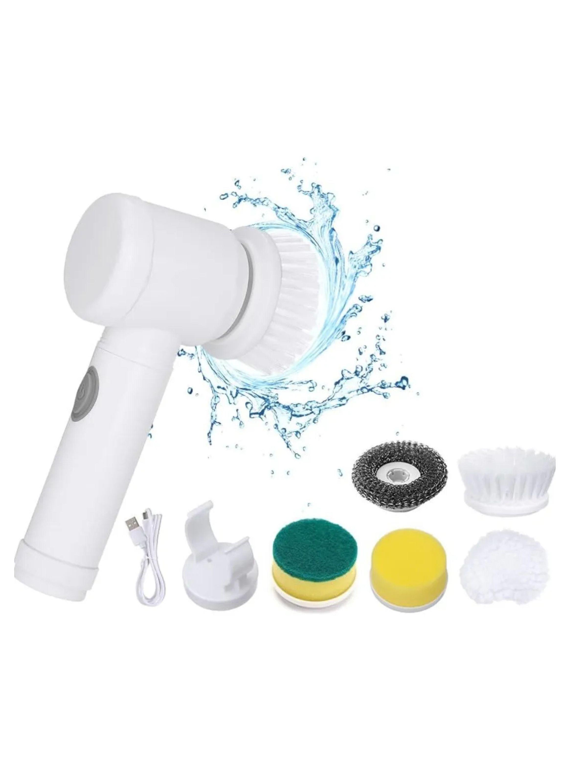 Cepillo Electrico Limpieza Giratorio Magic Brush 5 En 1-1