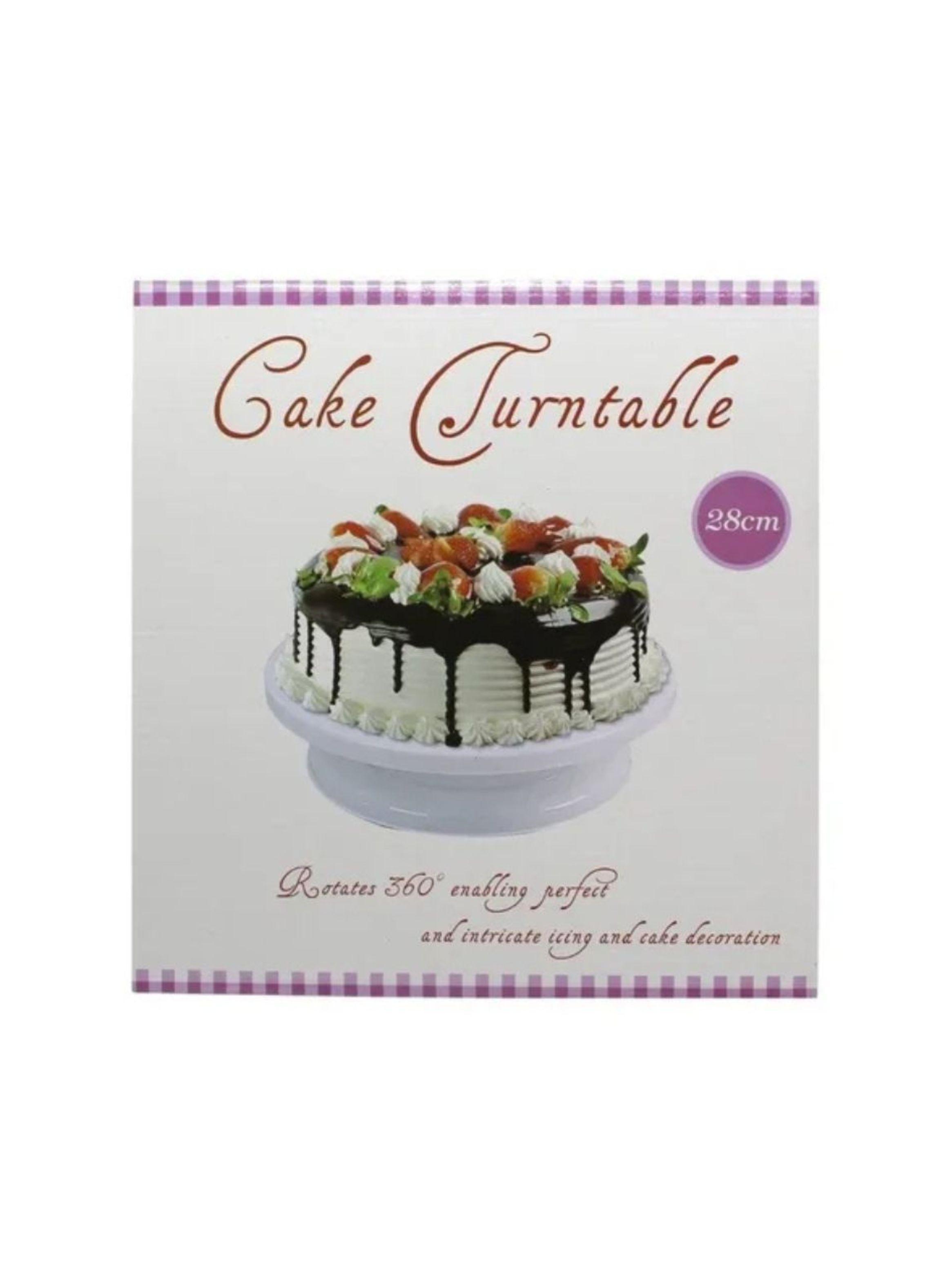 Base Giratoria Decorar Pastel Reposteria Fondant Color Rosa-3