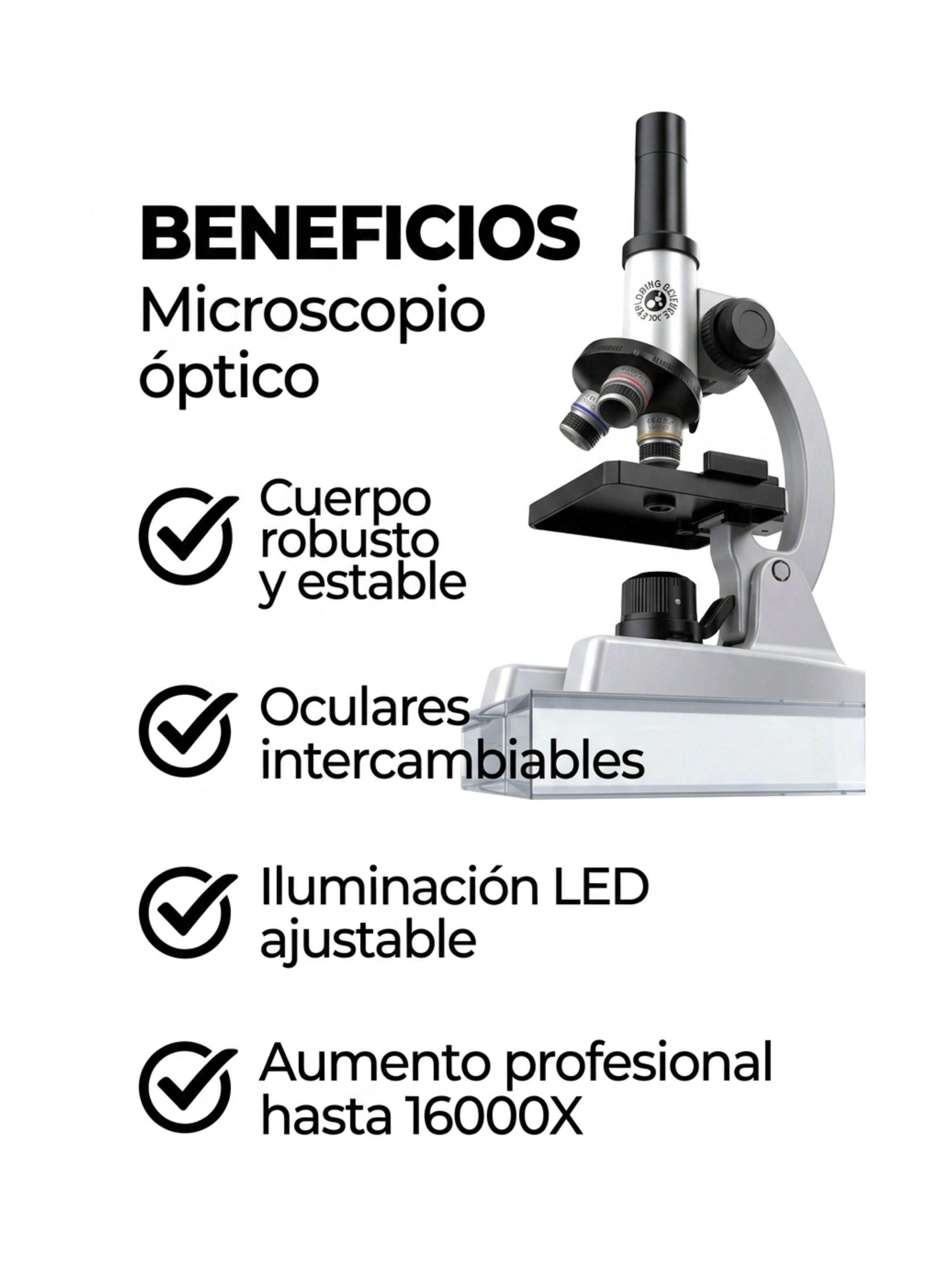 Microscopio Científico Infantil Escolar Juguete Stem Niño-5