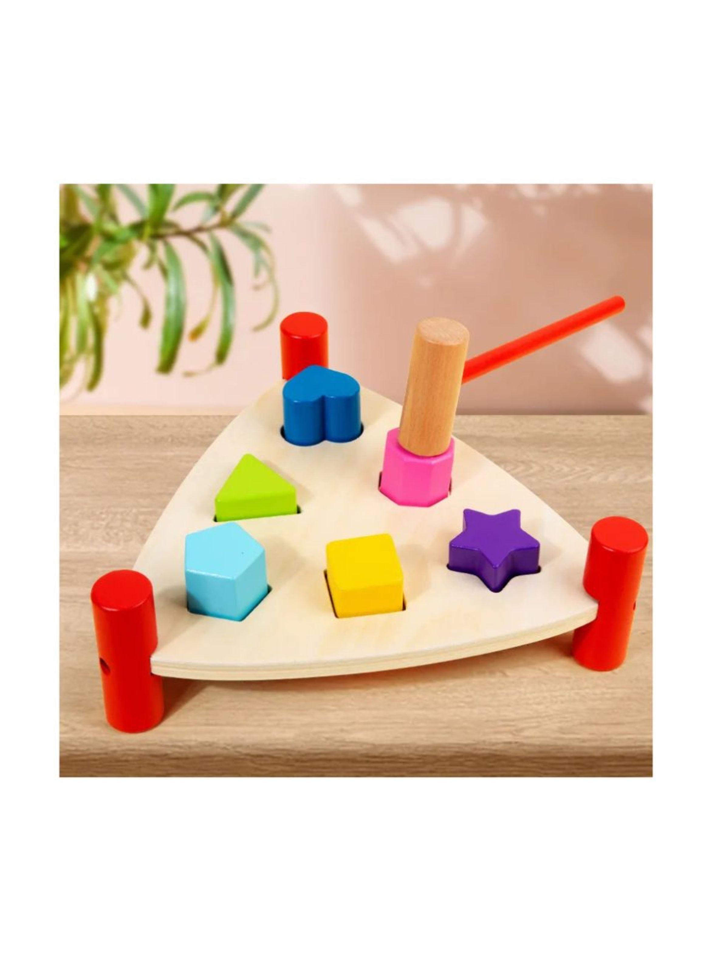 Juguete de Encaje Martillo De Figuras Geométricas-3