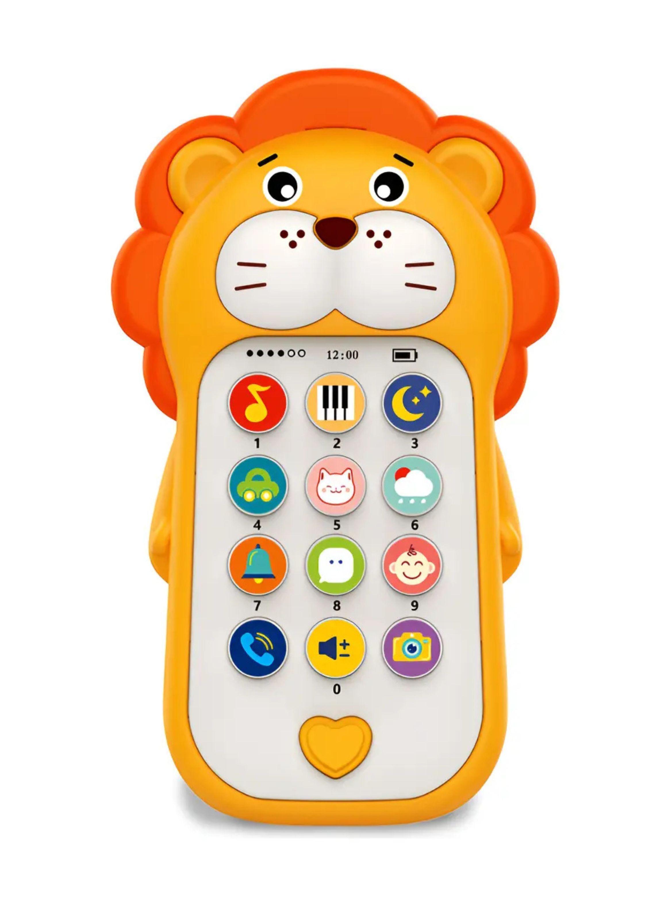 Juguete Celular Teléfono Interactivo Tigre Luces Sonido-0
