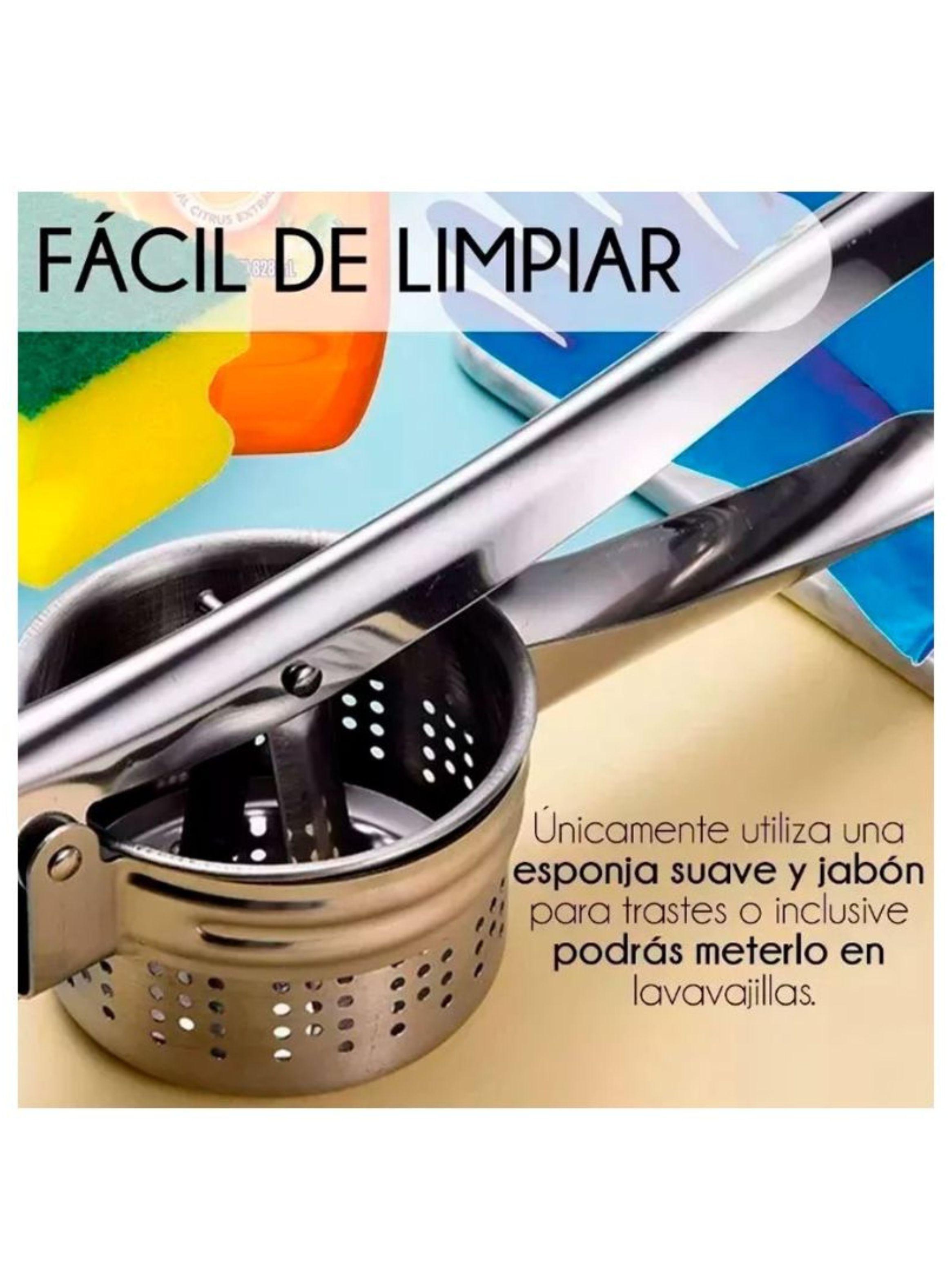 Machacador Prensa Aplastador De Papas Puré Acero Inoxidable-1
