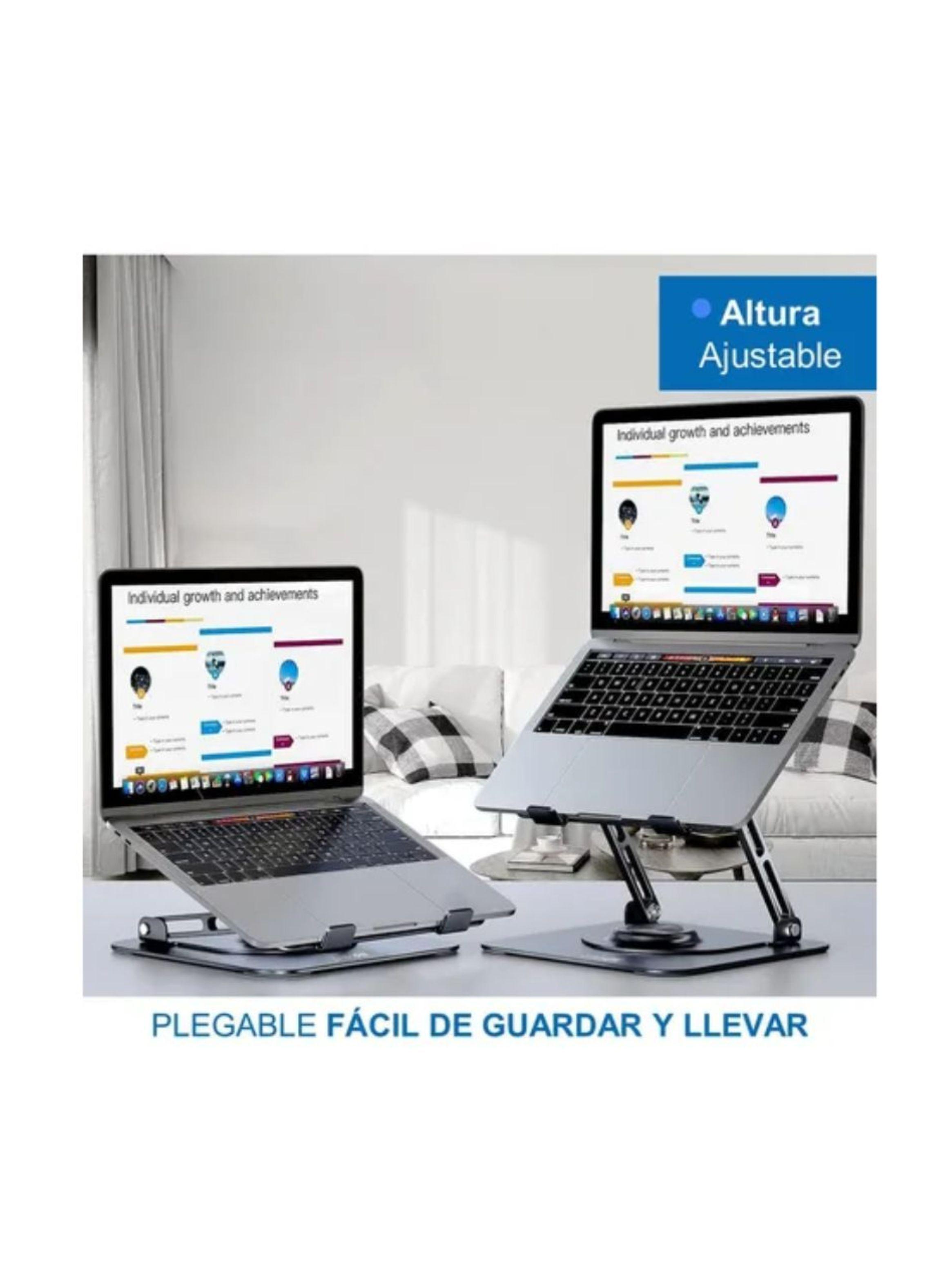 Soporte Base Aluminio Para Notebook Giro 360º-4