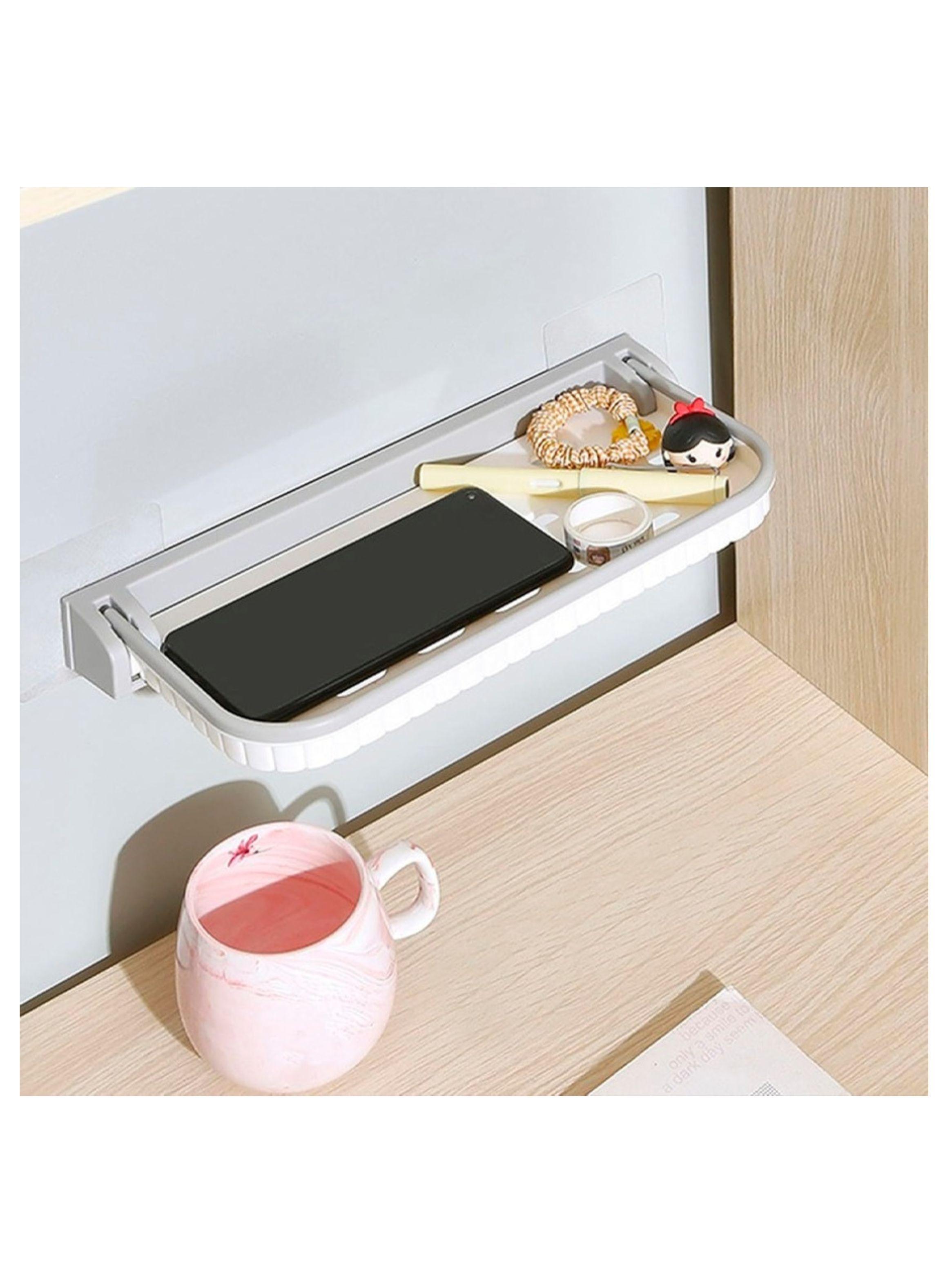 Repisa Estante De Baño Plegable De Pared Cocina Toallero-6