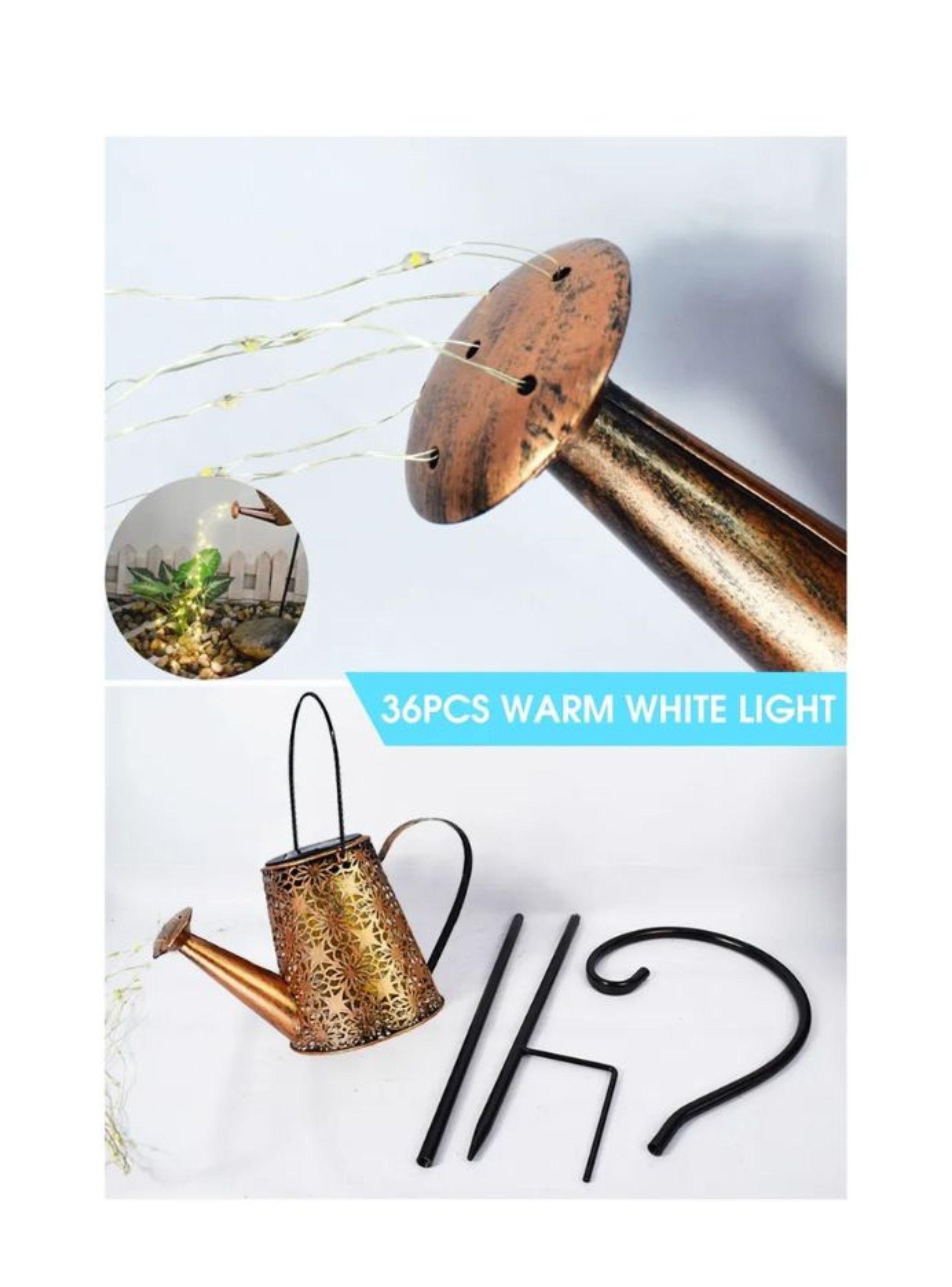 Lampara Solar De Exterior Decorativa Retro De Metal-3