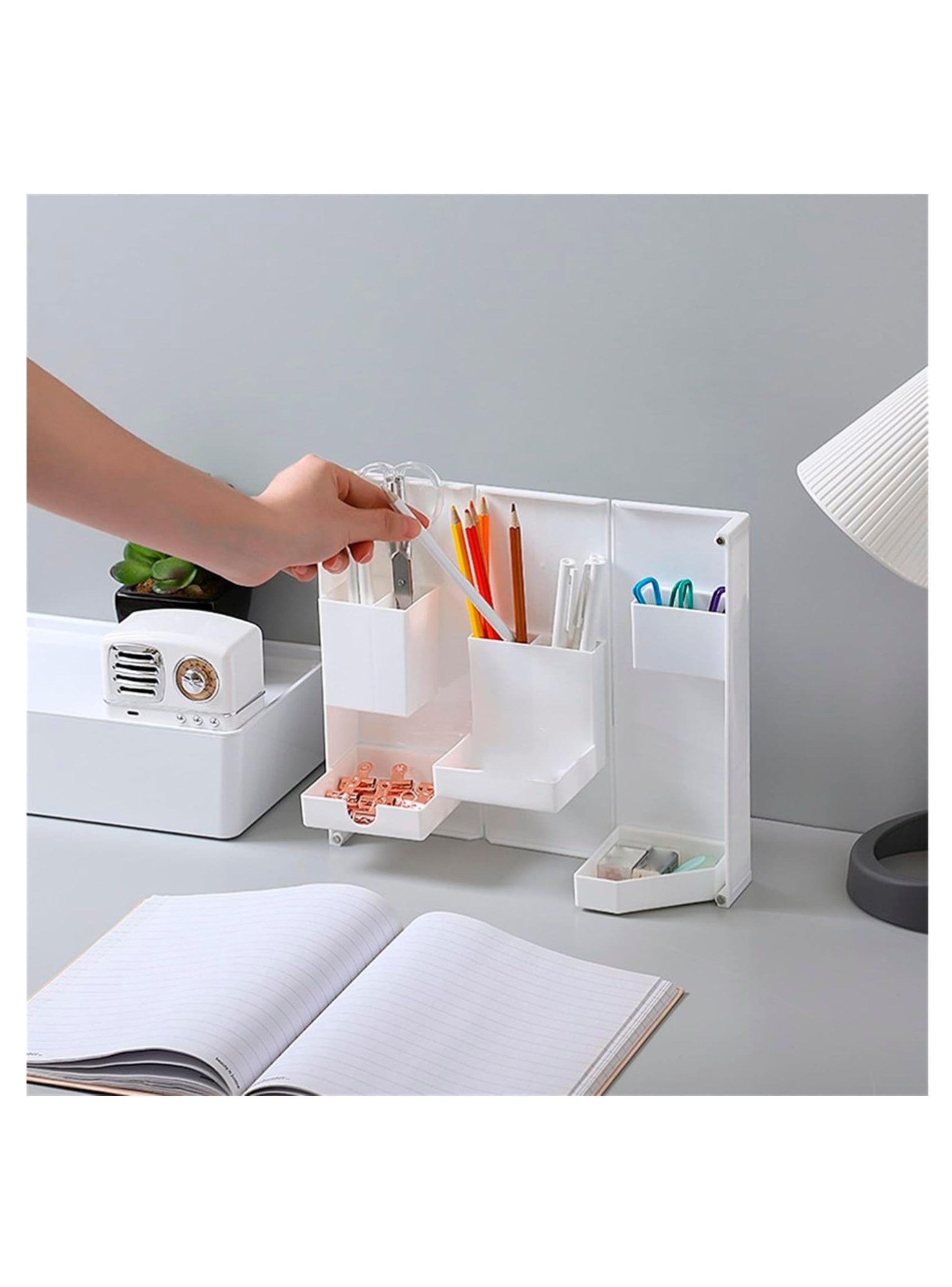Caja Almacenamiento Para Lápices Plegable Y Estable De Oficina-3