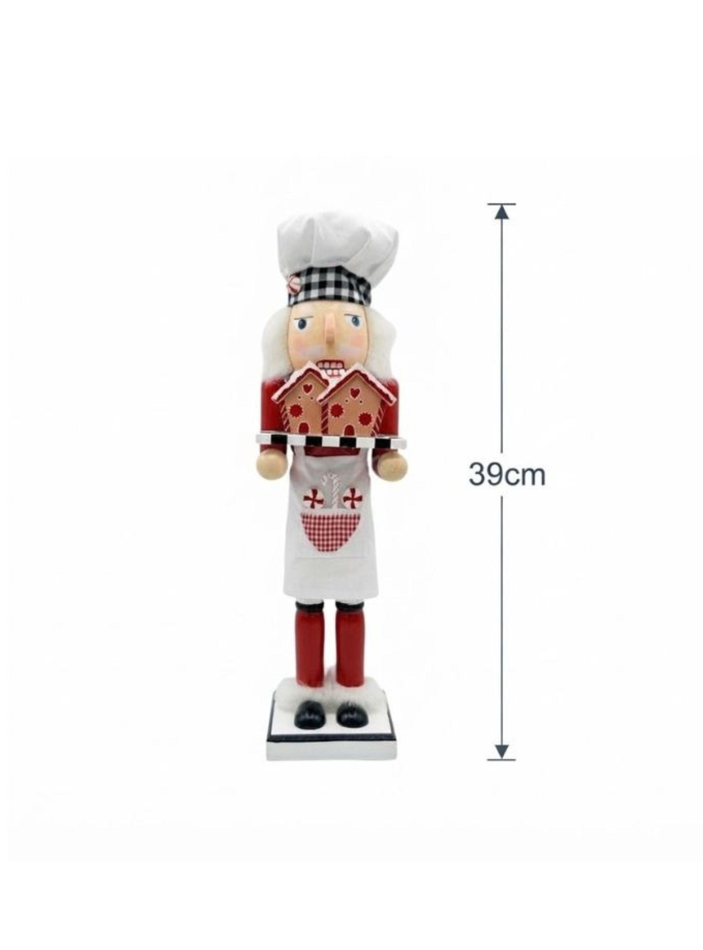  Cascanueces Pastelero De Madera Decorativo Navidad 39Cm-1