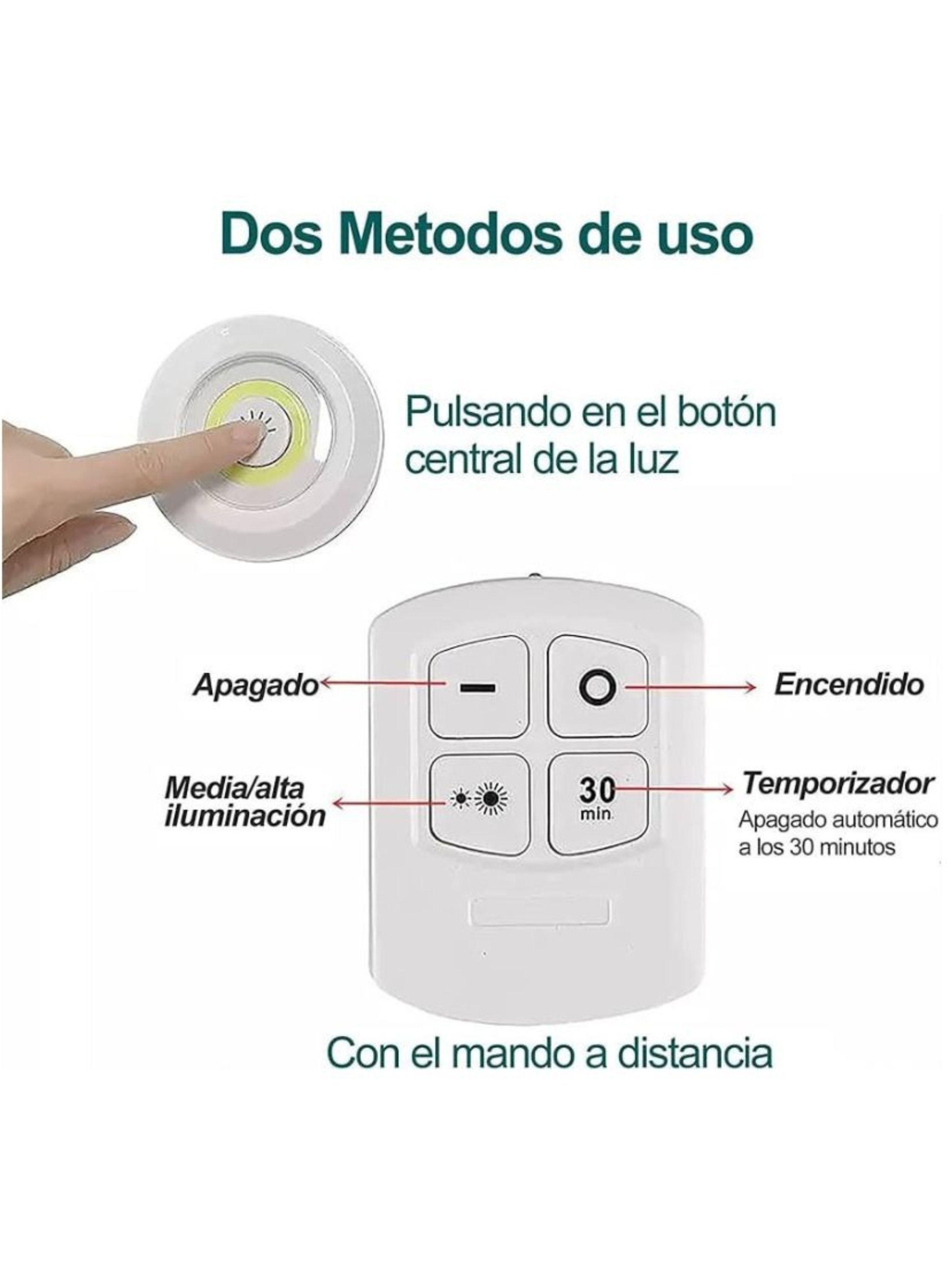 Set 3 Luces LED Inalámbricas Control Remoto-3