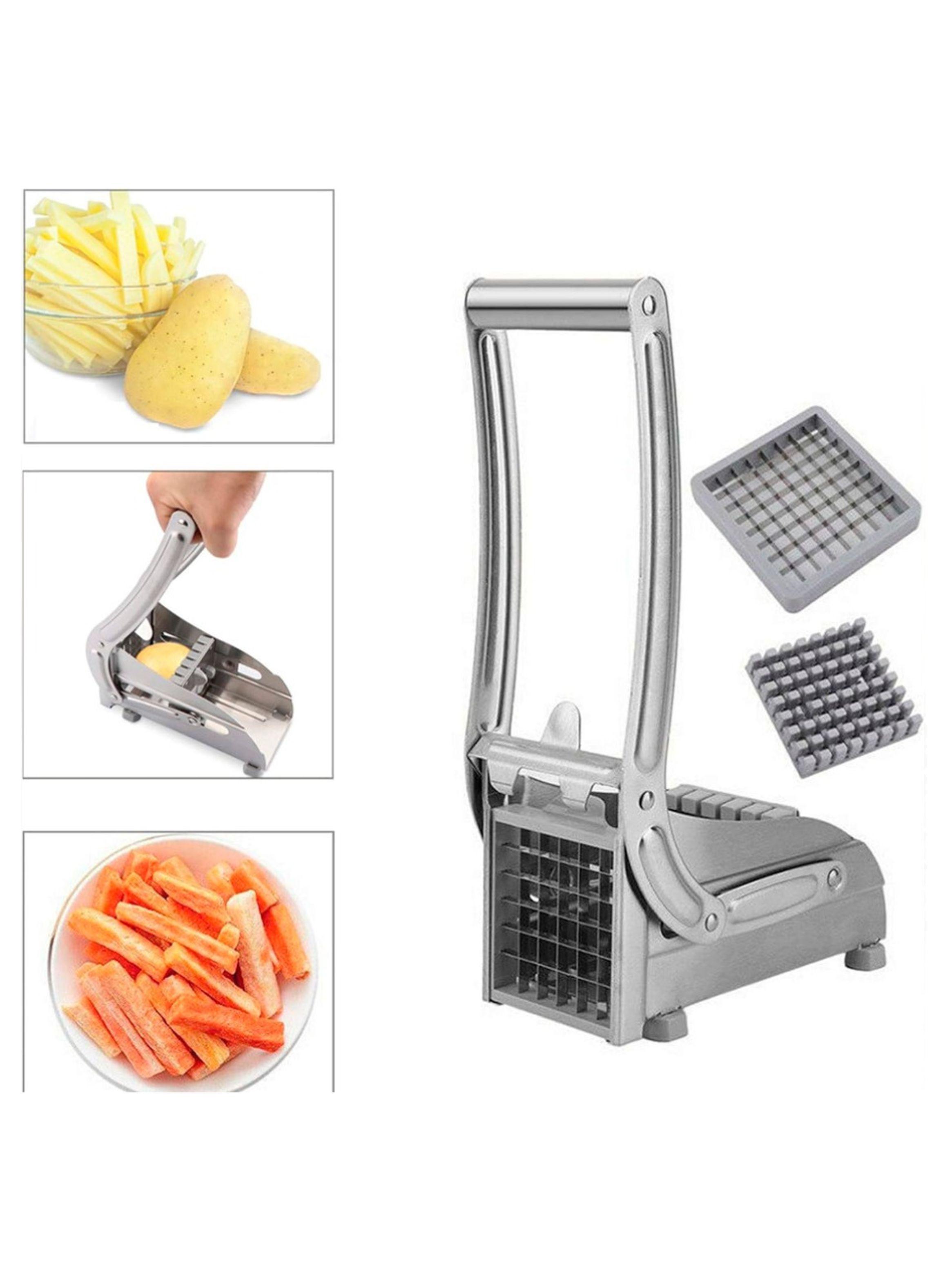 Máquina Cortadora Manual De Papas Fritas De Acero Inoxidable-3