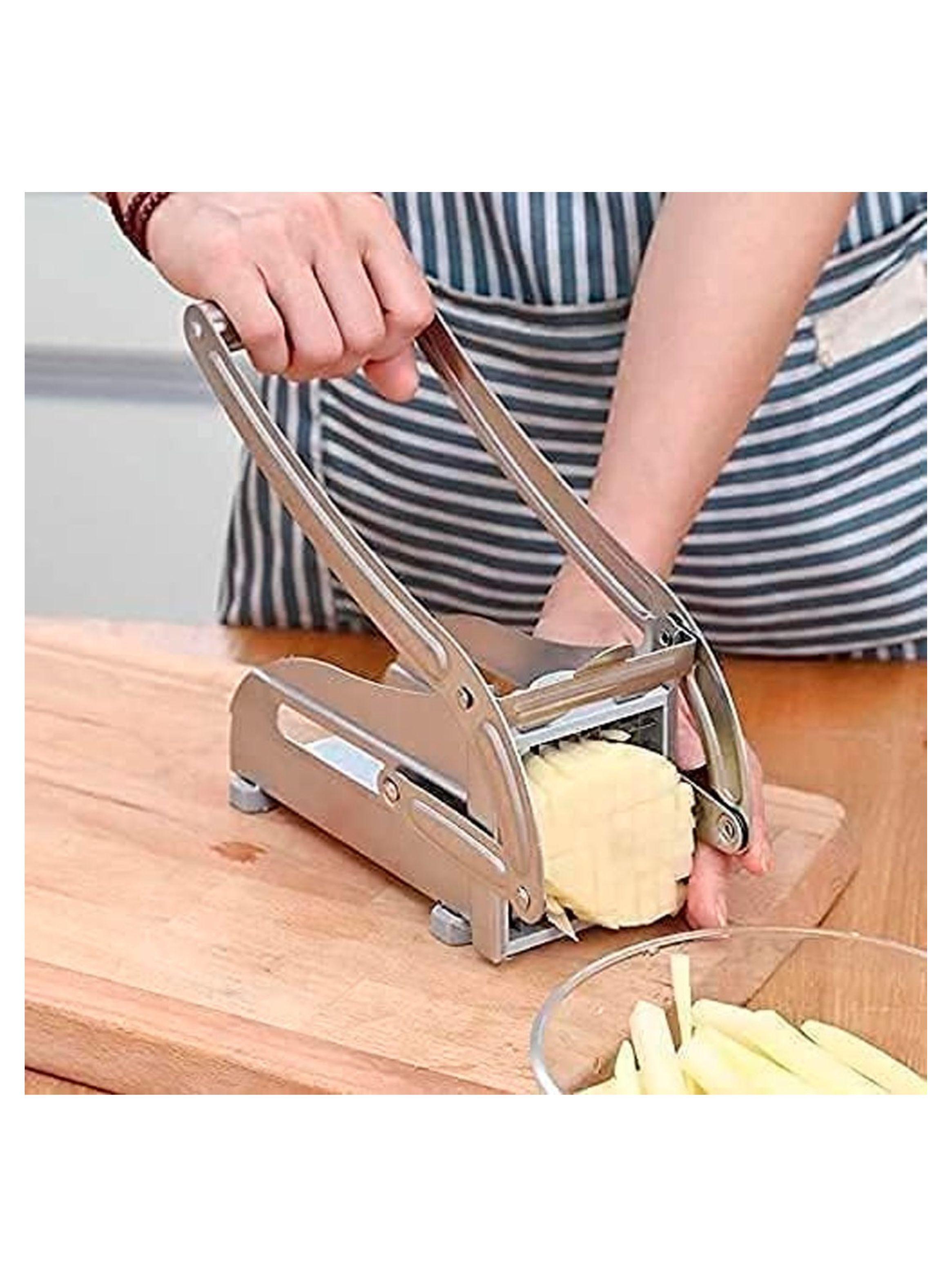 Máquina Cortadora Manual De Papas Fritas De Acero Inoxidable-4