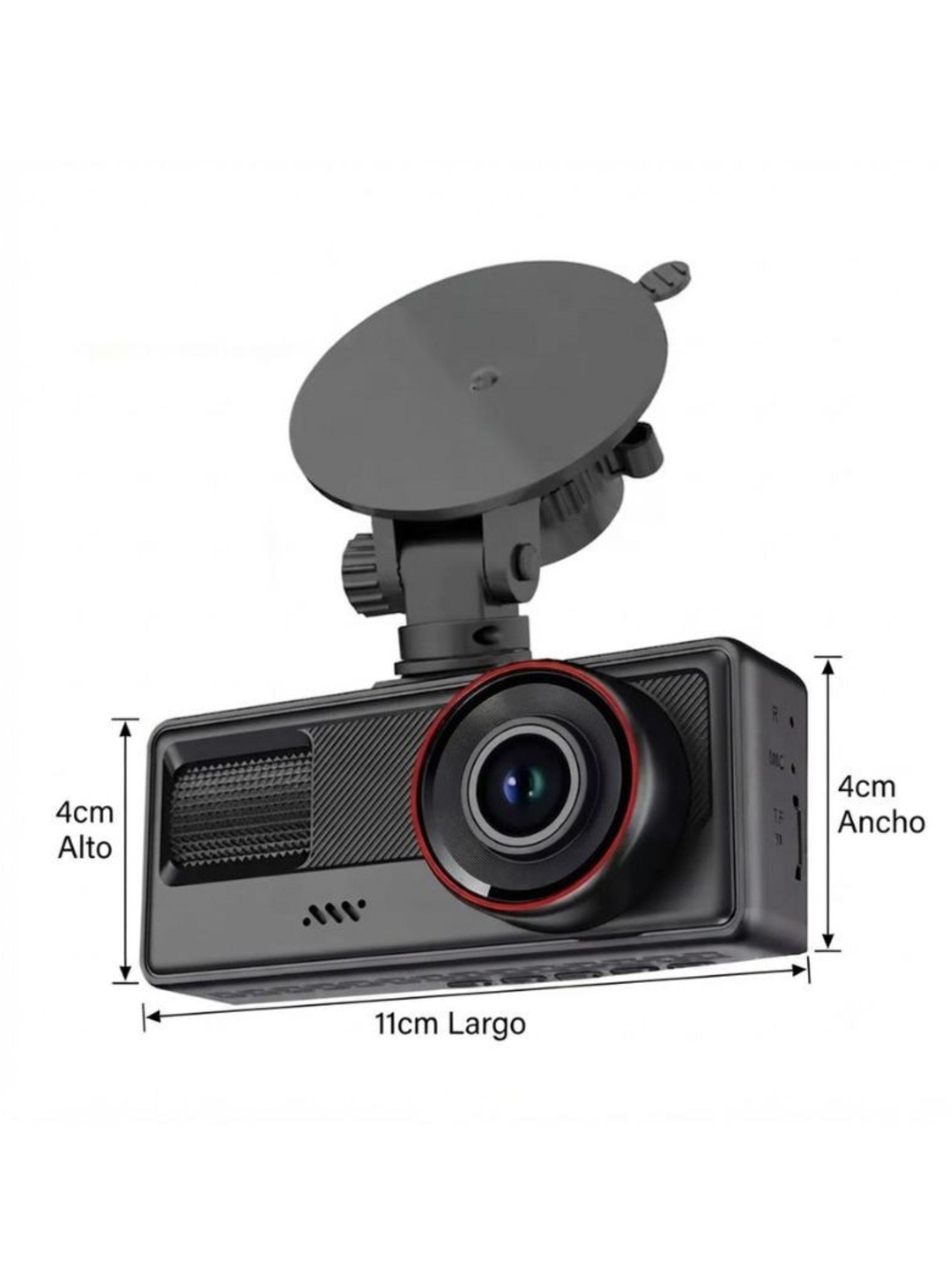 Cámara Para Auto Dashcam 3 Vías Wifi Full Hd Seguridad-2
