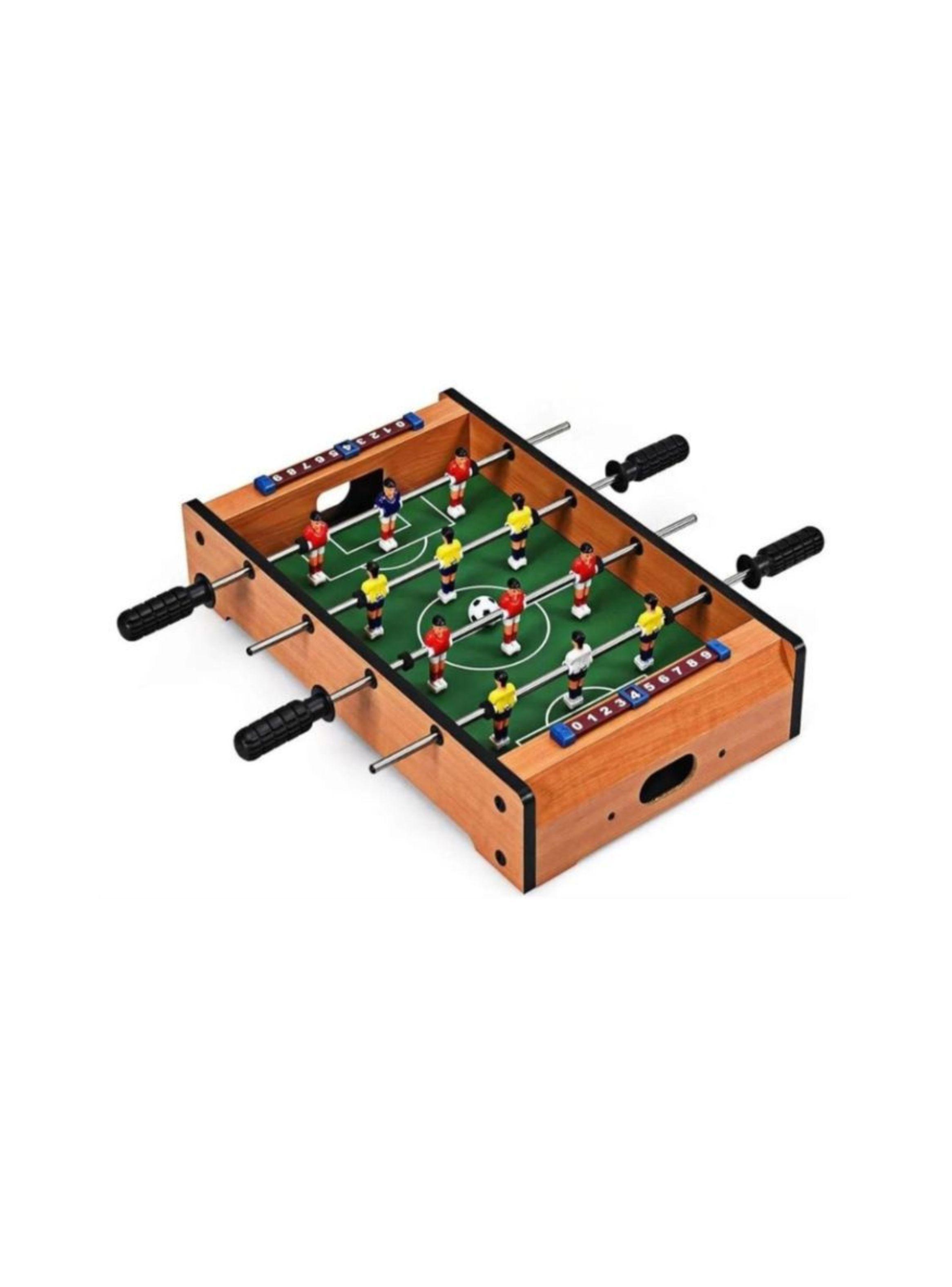Mini Futbolín De Mesa Madera Taca Taca Portátil Juego-0
