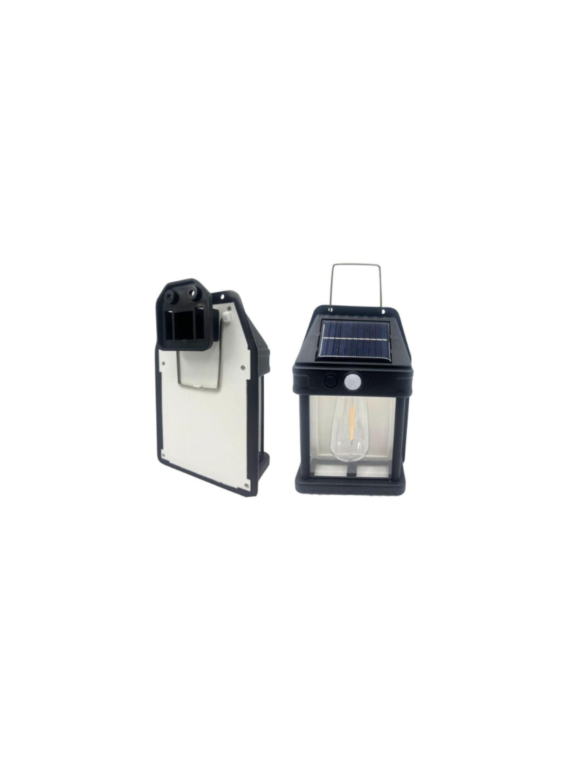 Lampara estaca solar para jardin exterior 1 foco con sensor-1