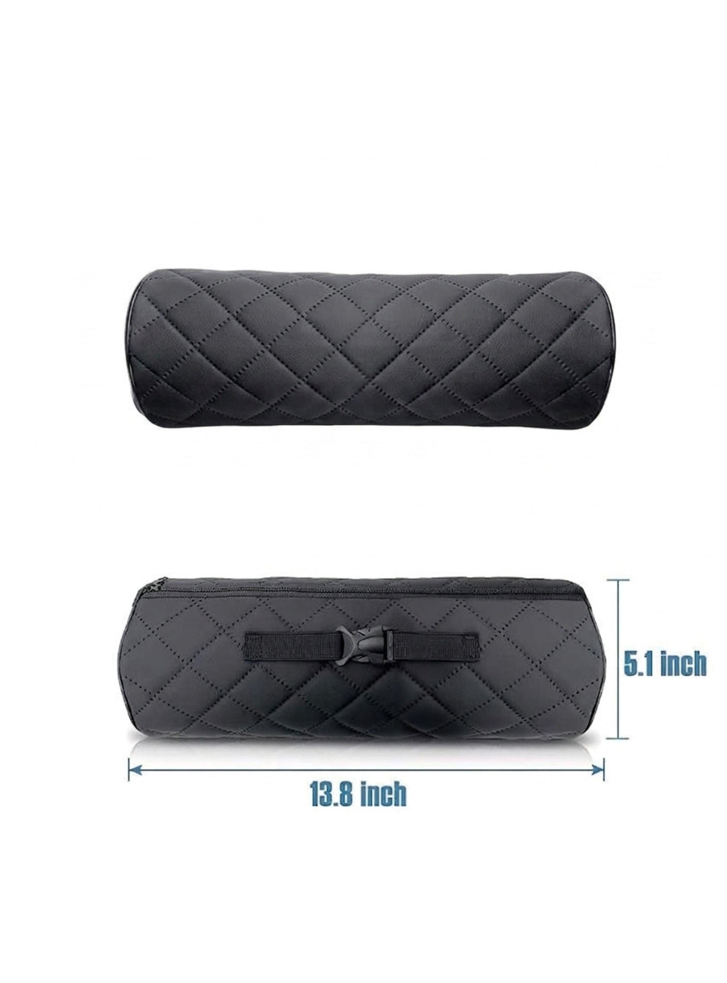 Almohada Cervical Auto Cojín Reposacabezas Auto Cuero-2