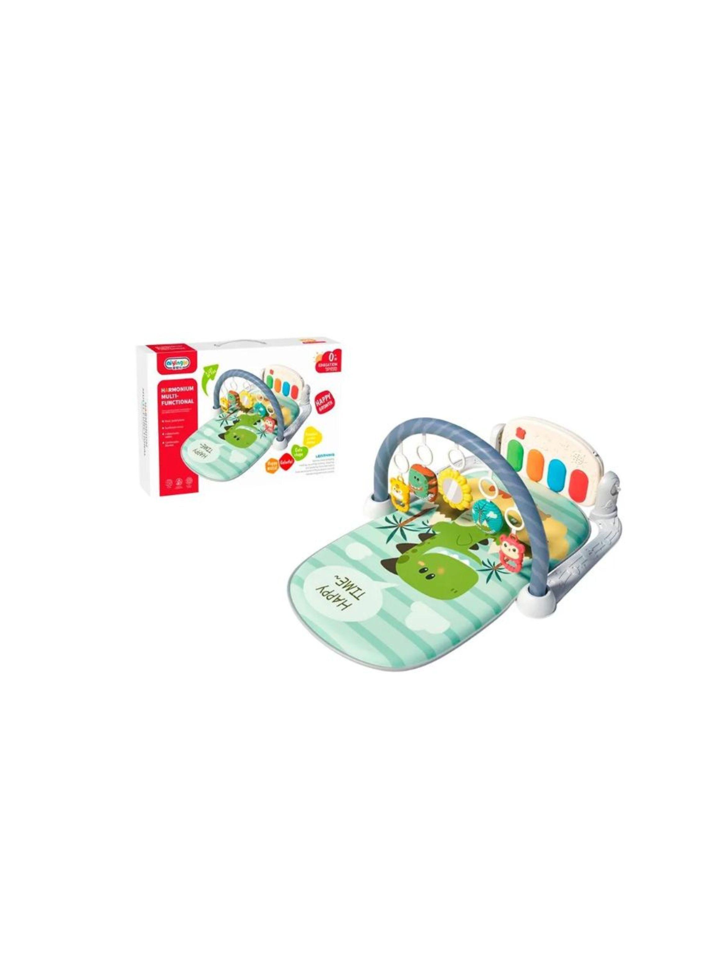 Gimnasio Con Tapete Piano Juguete Para Bebés Verde-3