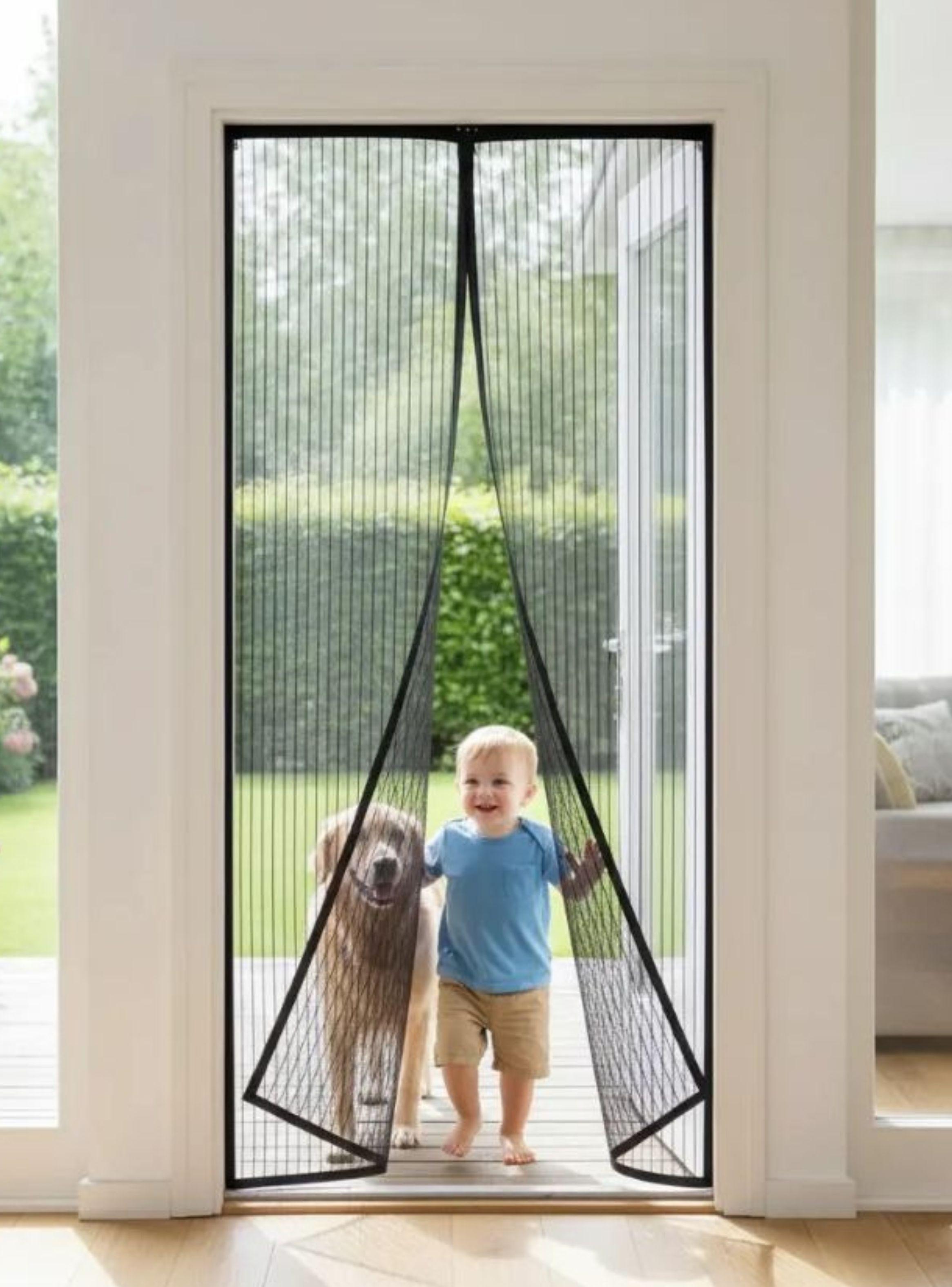 Cortina Mosquitera Magnetica Para Puerta Anti Insectos-1