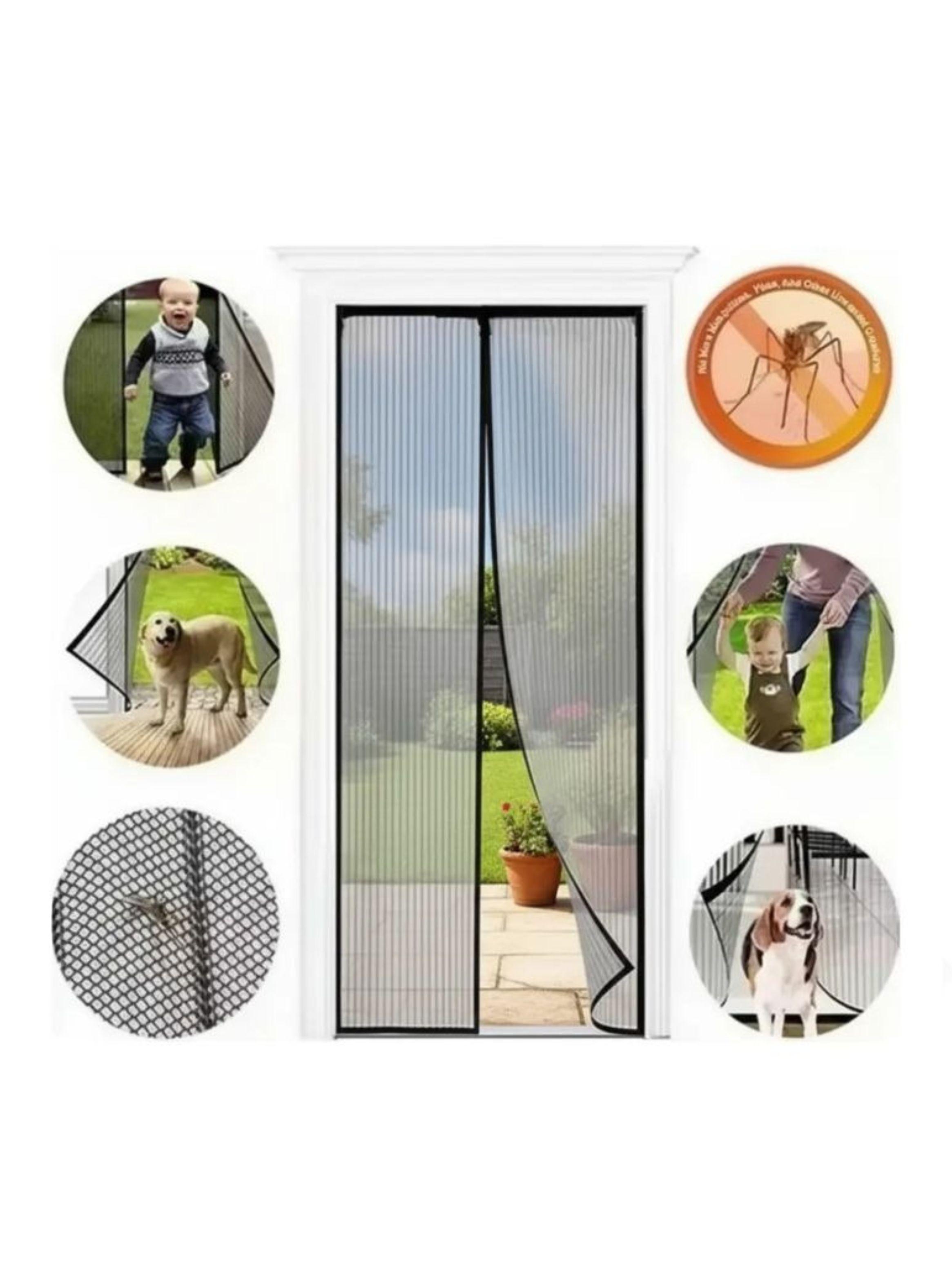 Cortina Mosquitera Magnetica Para Puerta Anti Insectos-3