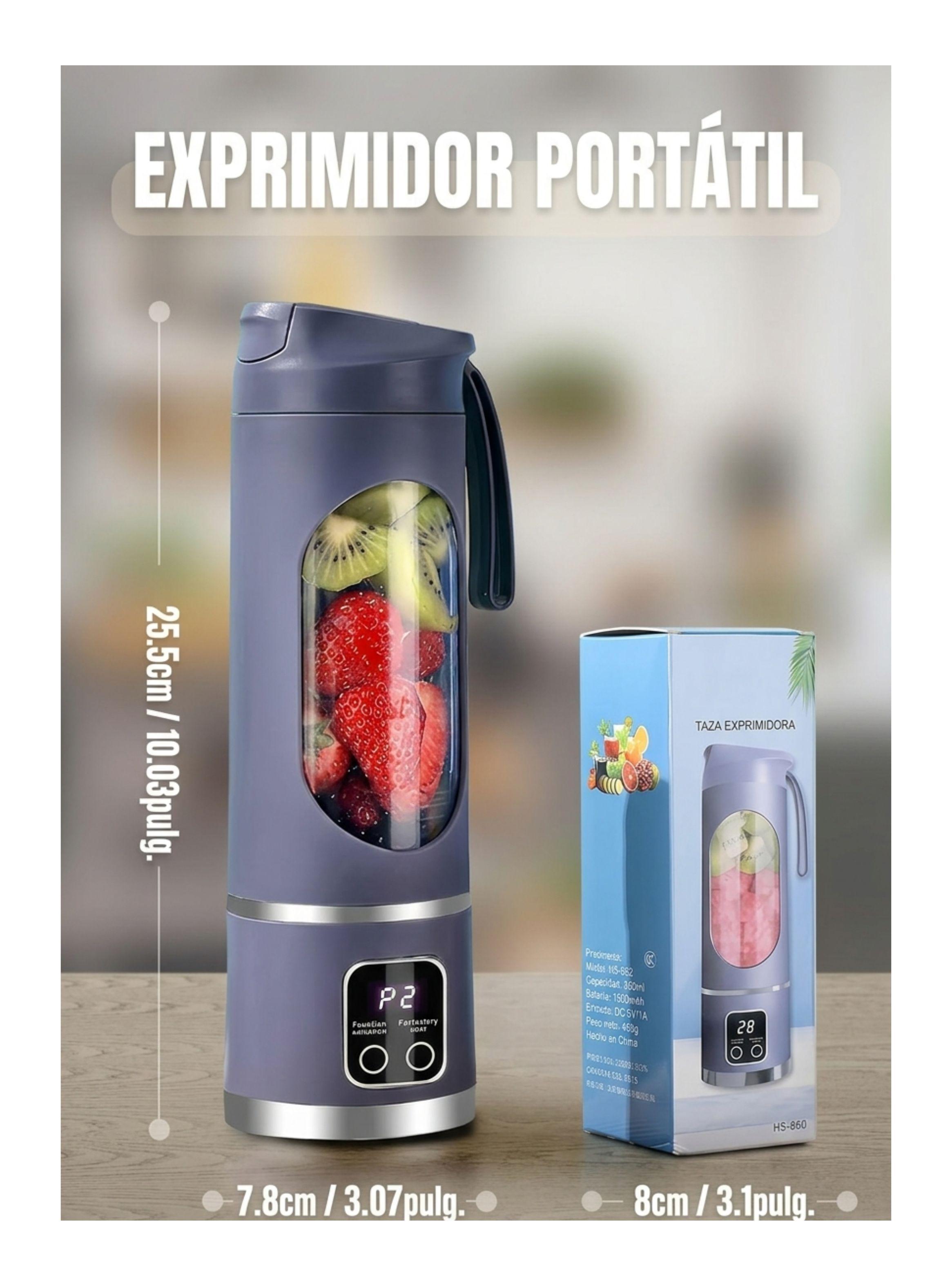  Licuadora Portatil Usb Vaso Jugos Batidos -3
