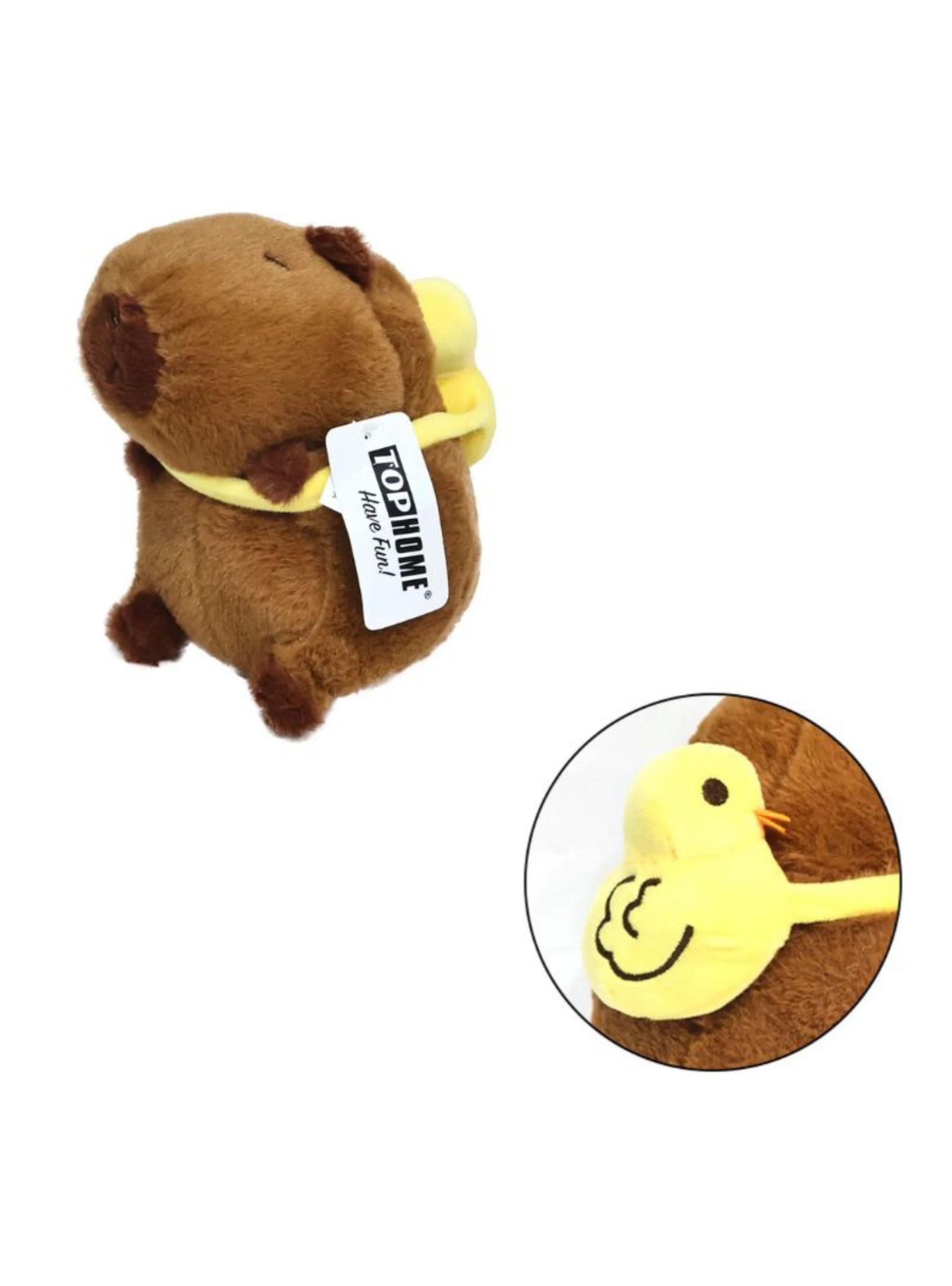 Peluche Capibara Bolsita Pato 21cm -2