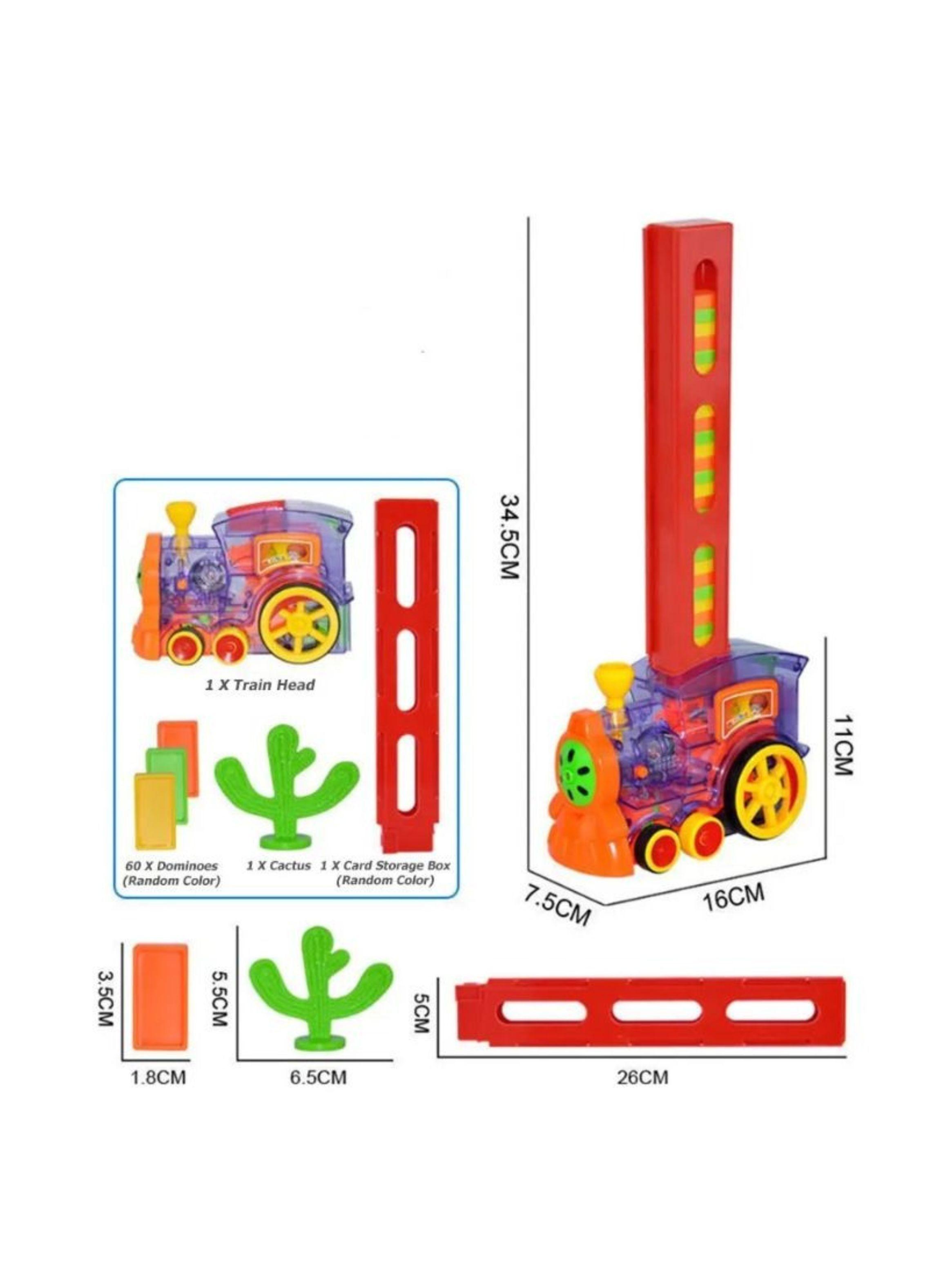  Tren Domino Juguete Automático Con Luces Y Sonido Niños-1